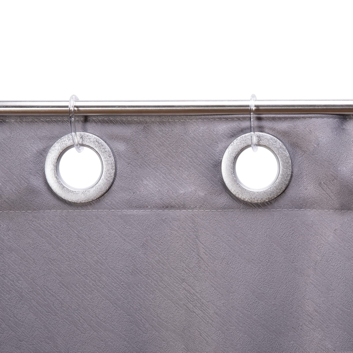 Plastic Shower Curtain Rings Hooks for Bathroom Shower Window Rod 24 Pack Clear