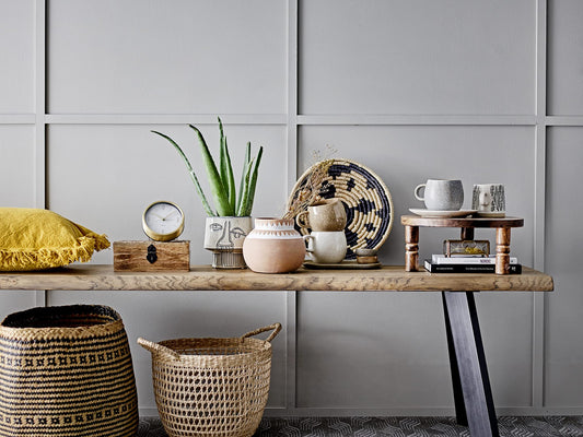 Bloomingville Flower Pot, Ceramic, White, Diameter 15 cm