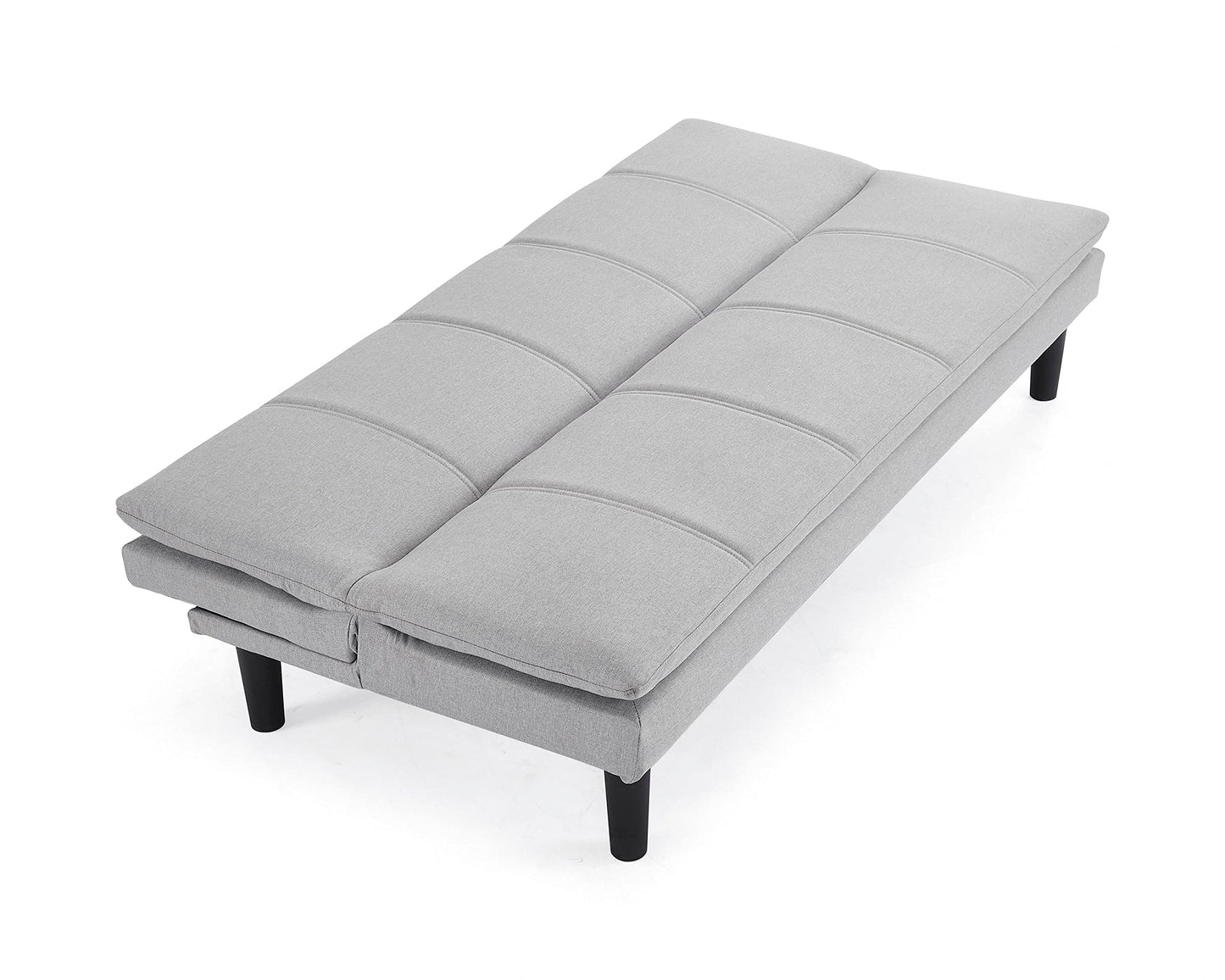 Home Detail Pearse 3 Seater Sofa Bed, Light Grey Fabric