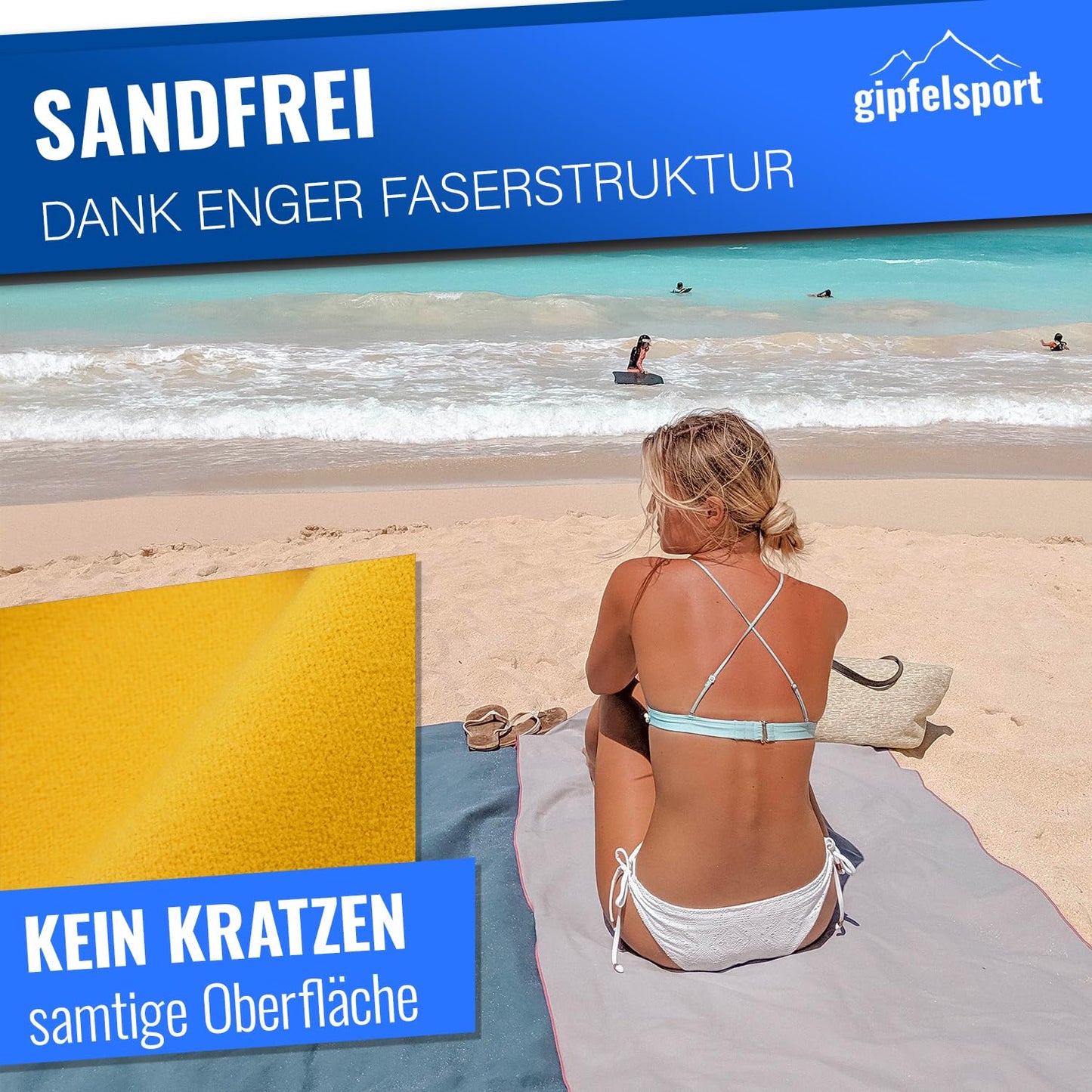 gipfelsport Microfibre Towel Yellow 1x XL(180x80cm)