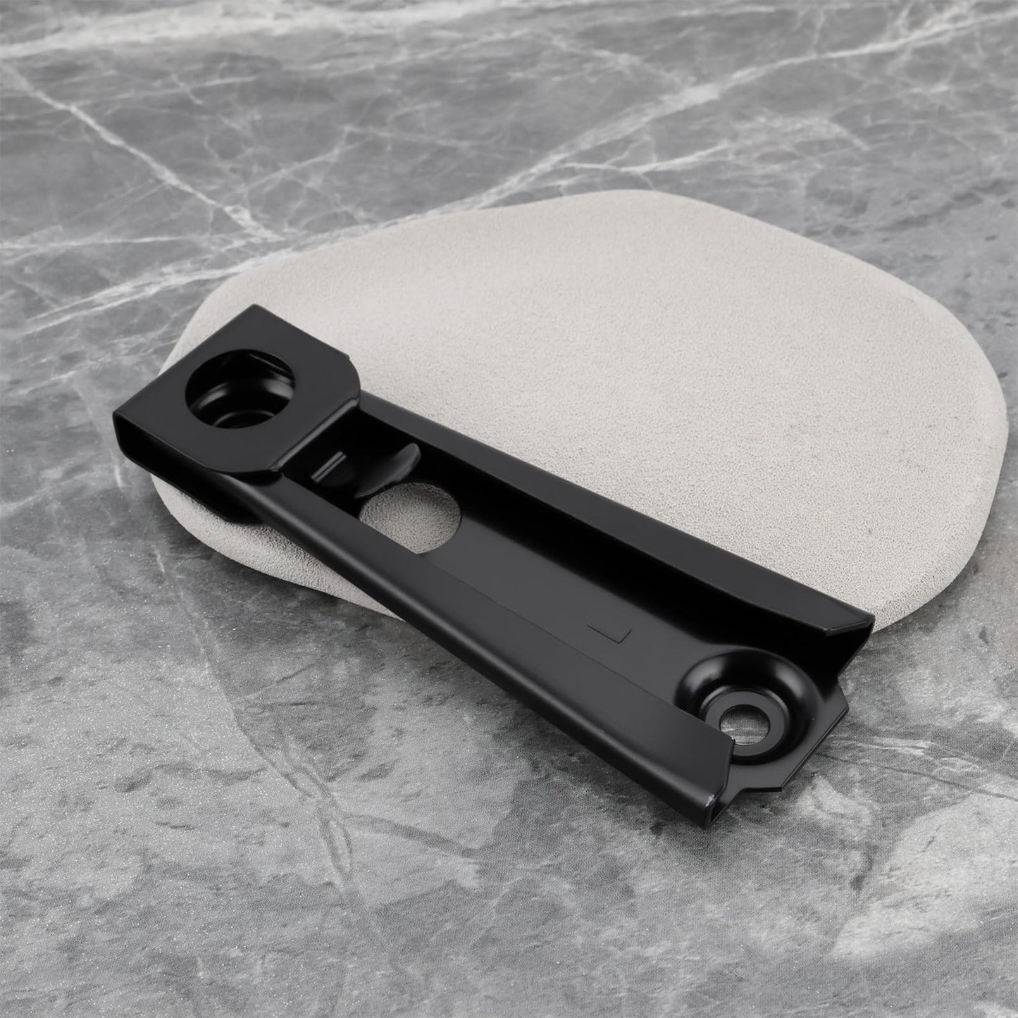 Briny River 4Pcs Recliner Back Clip Bracket KD Clip Bracket for Outdoor or Indoor Lounge Chairs 12.7x4.5x3.2cm Black