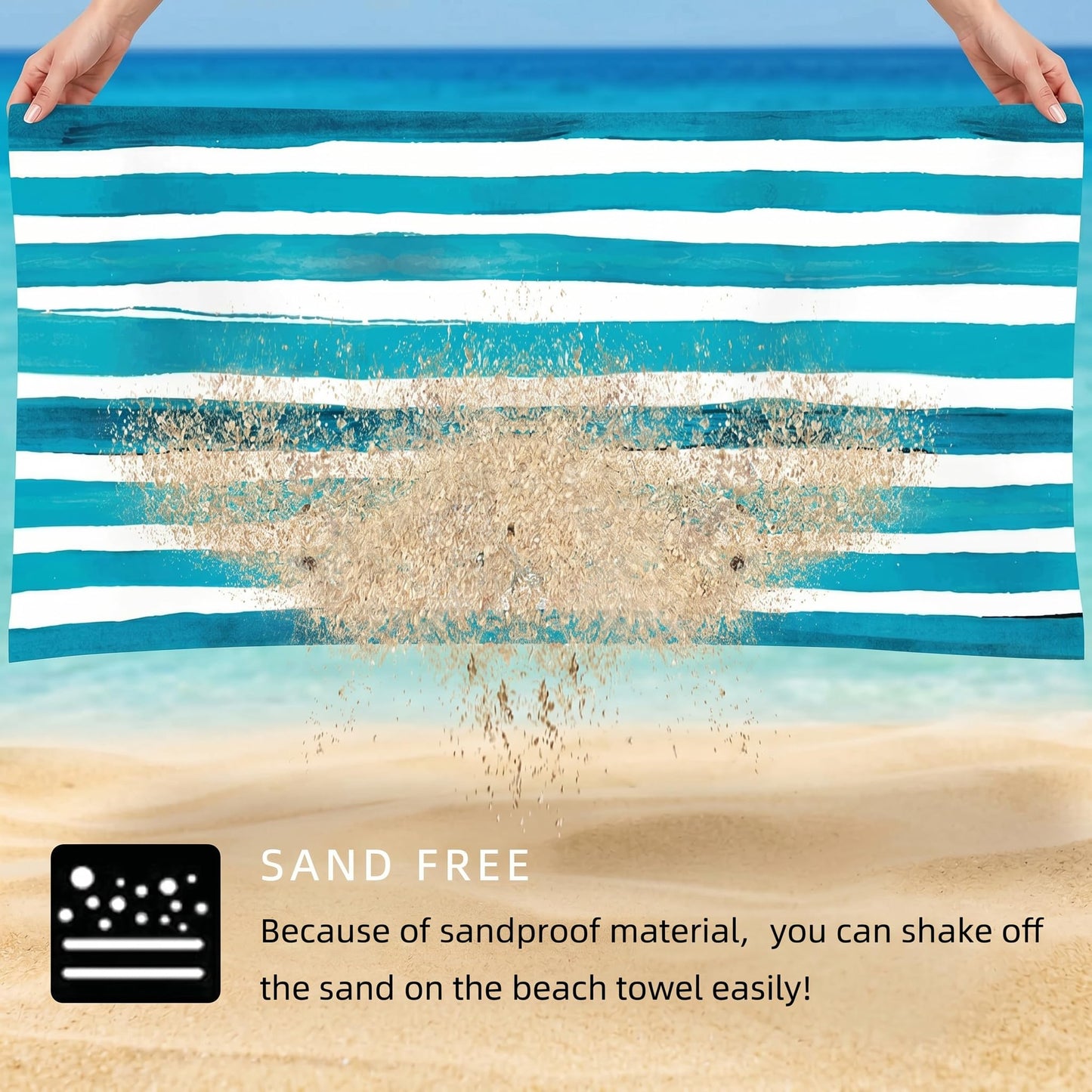 Microfibre Beach Towel Extra Large 160x80cm – Oversized Sand Free Quick Dry Beach Towels for Adults