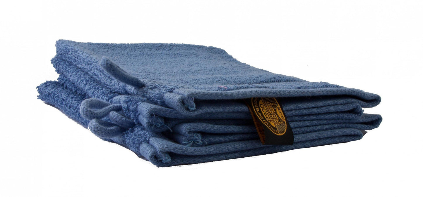 Gözze - New York Bath/Shower Glove/Mitt, Set of 4, Soft and Absorbent, 100% Cotton, 17 x 24 cm - Fjord