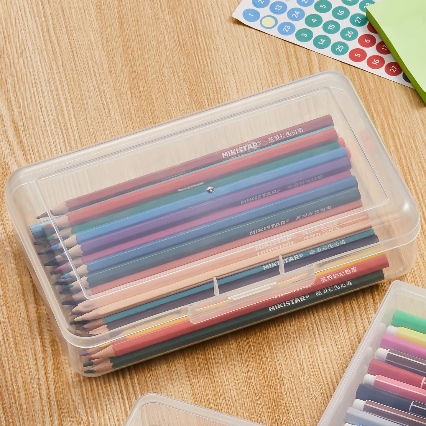 4 Pack Rectangular Clear Plastic Storage Containers, 20.5 x 12 x 6 cm