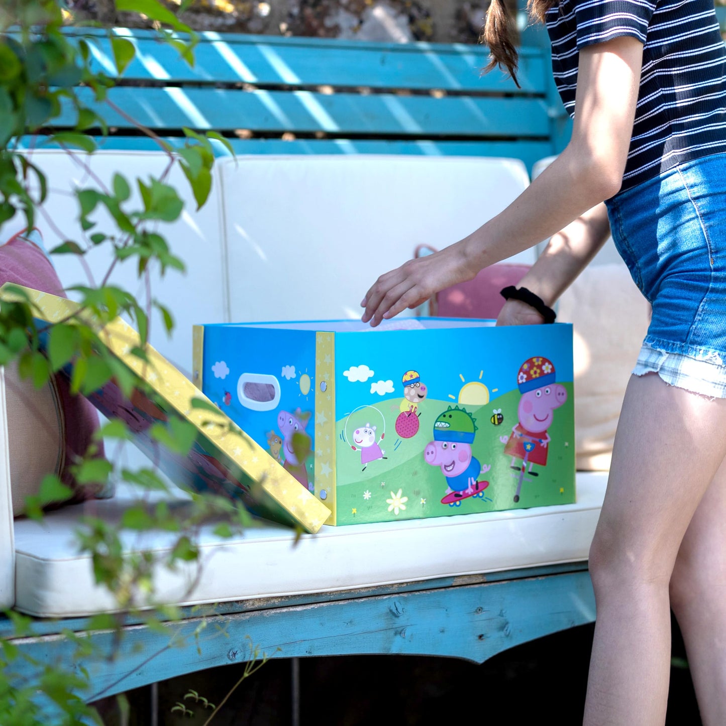Robert Frederick Peppa Pig Collapsible Storage Box | Stackable Toy Storage for Children’s Rooms | Playroom Organisation | Official Licensed Gift
