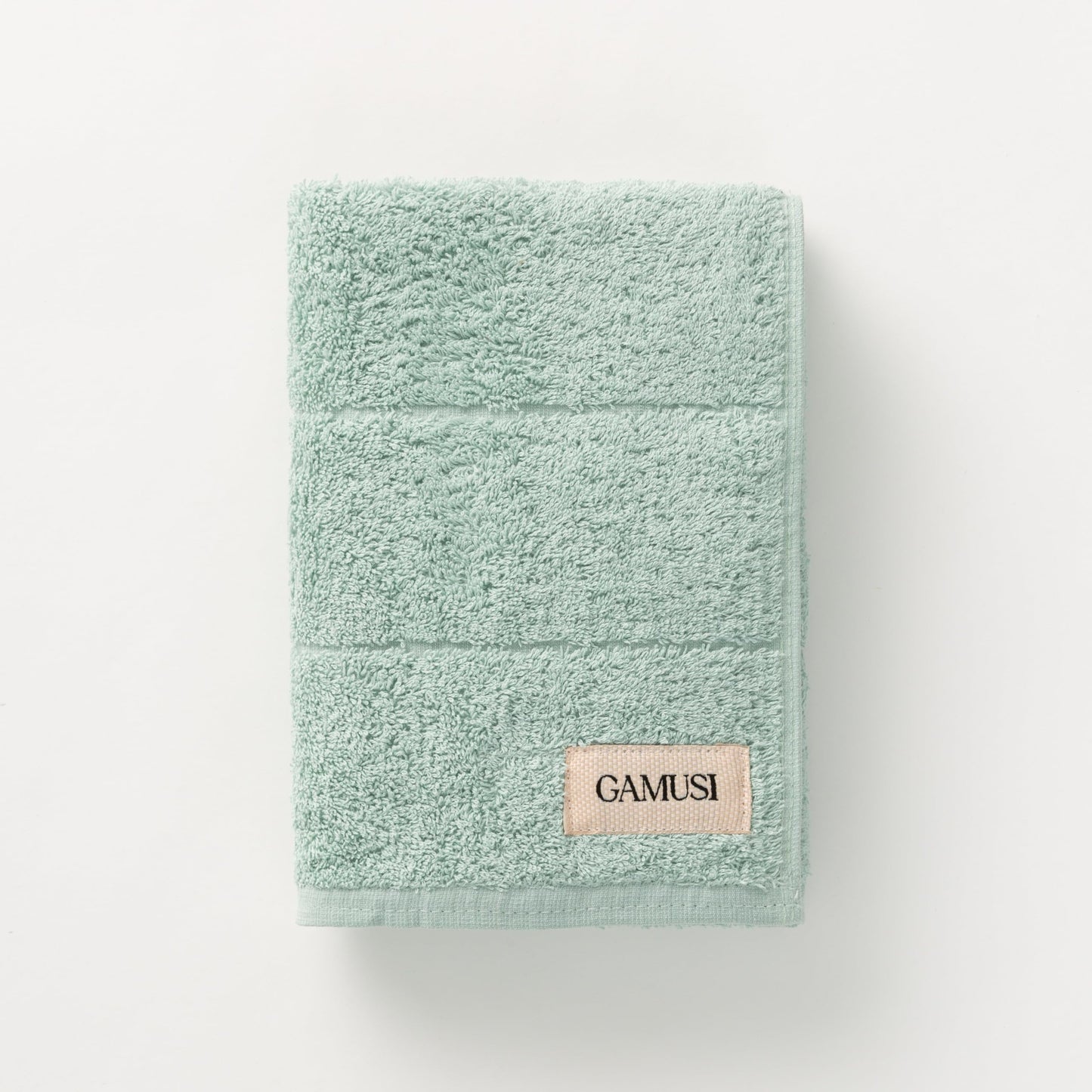 GAMUSI Complete Set of Bath Towels 3 Pieces 100% Cotton - 30x50cm, 50x100cm, 100x150cm, 600g/m2, Aqua.