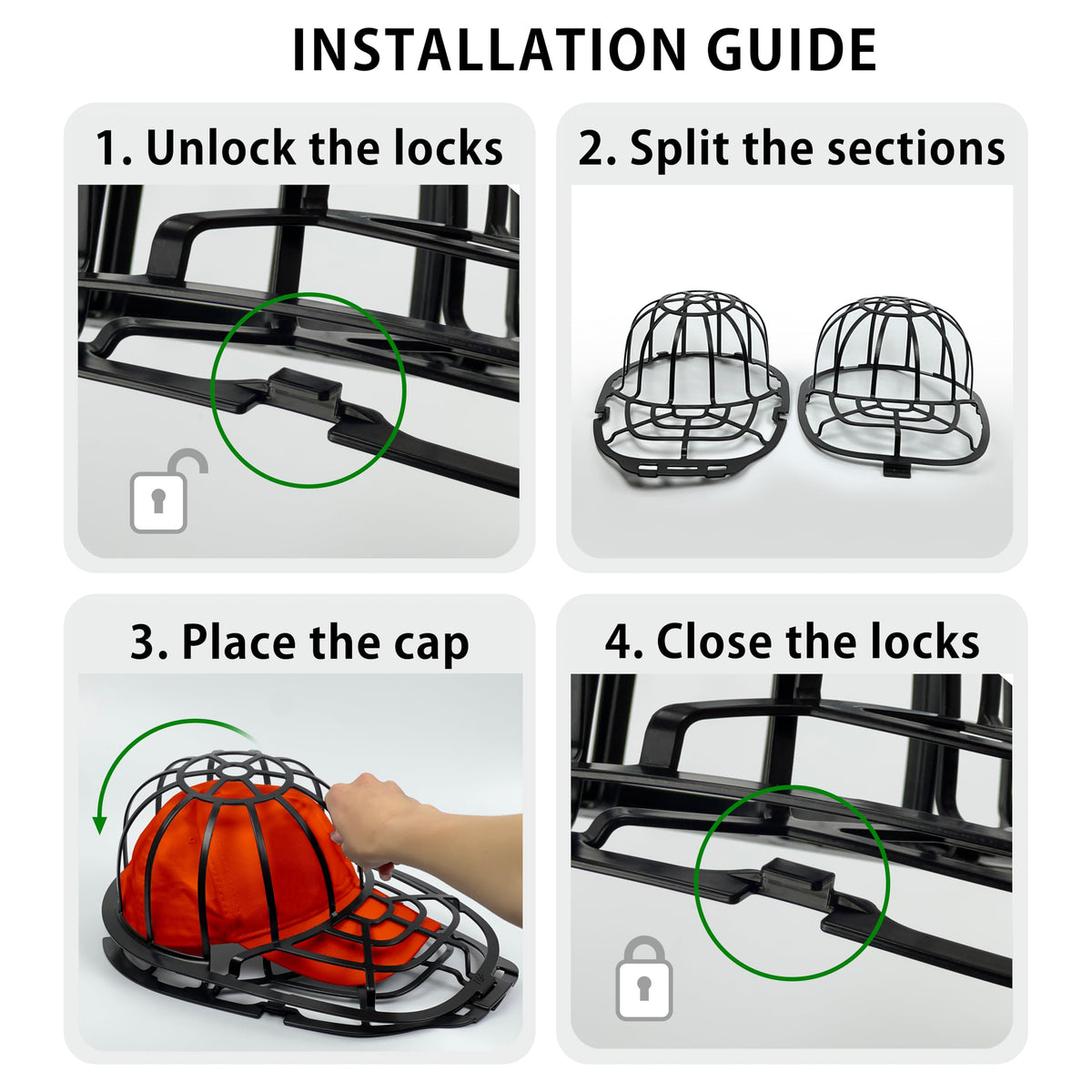 HomeGadget Cap Cleaner - for washing machine and dishwasher - with reinforced struts