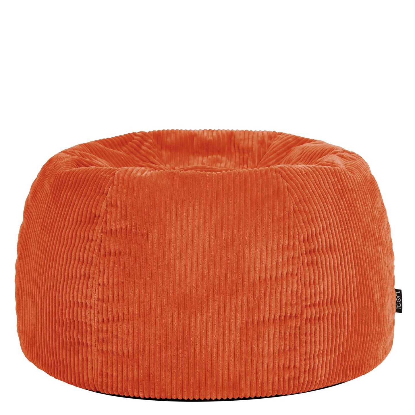 icon Kingston Cord Bean Bag with Filling Included, Set of 2, Orange