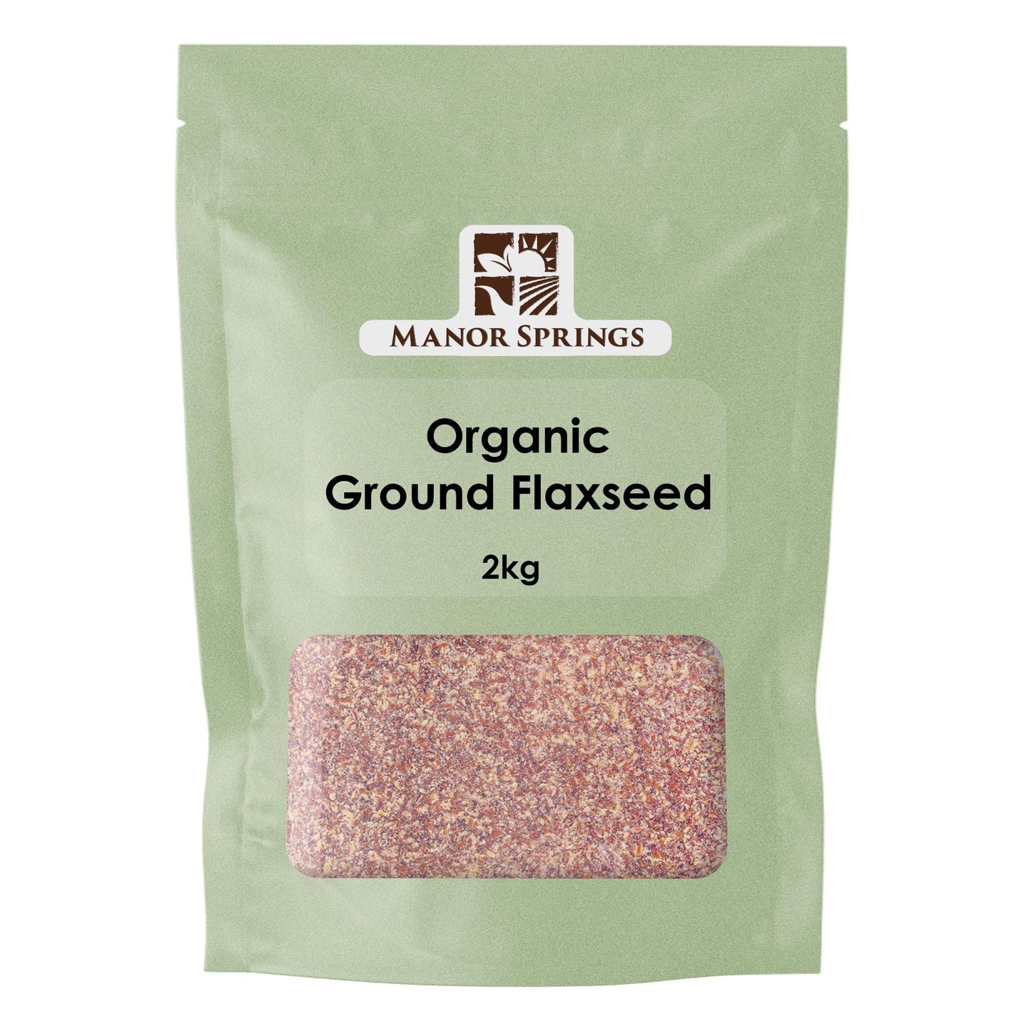 Organic Ground Flaxseed (Milled Linseed) 2kg by Manor Springs Organic