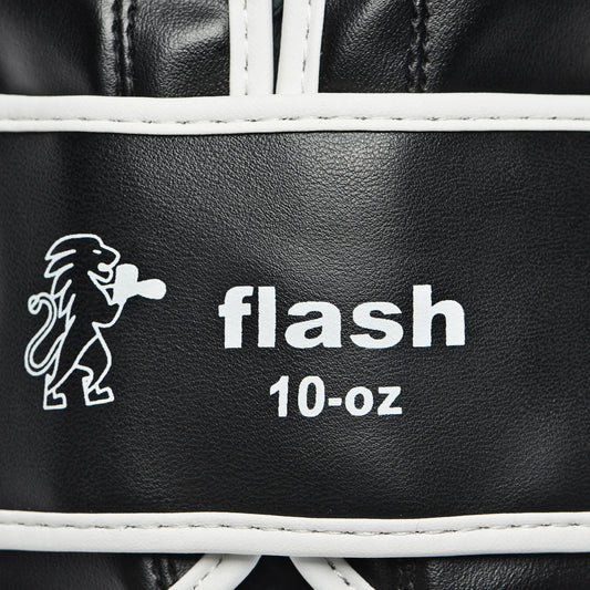LEONE 1947, Flash Boxing Gloves, Unisex Adult, Black, 14 OZ, GN083