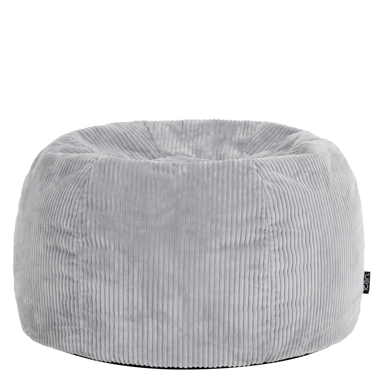 icon Kingston Cord Bean Bag with Filling Included, Grey