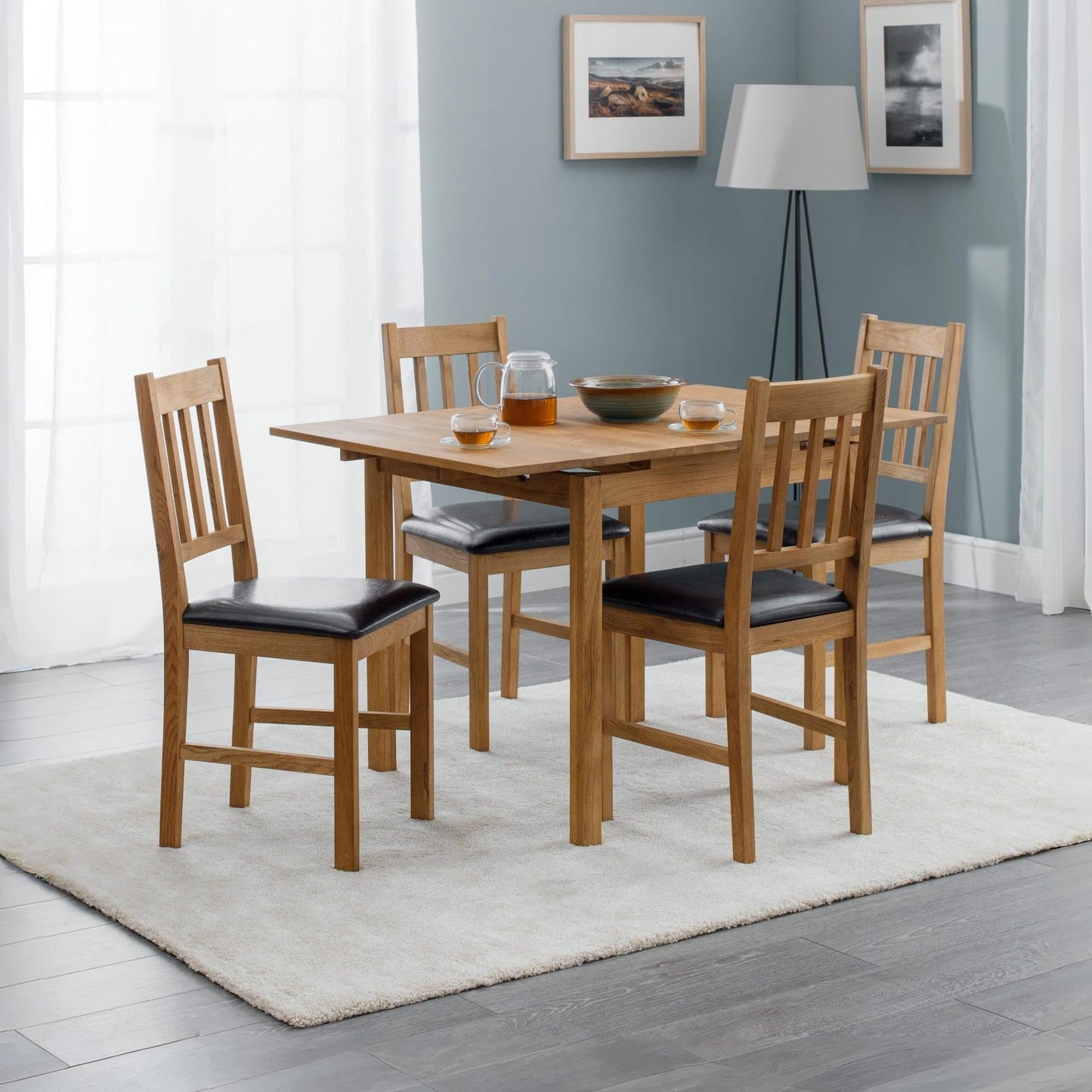 Julian Bowen Coxmoor Extending Dining Table, Oak