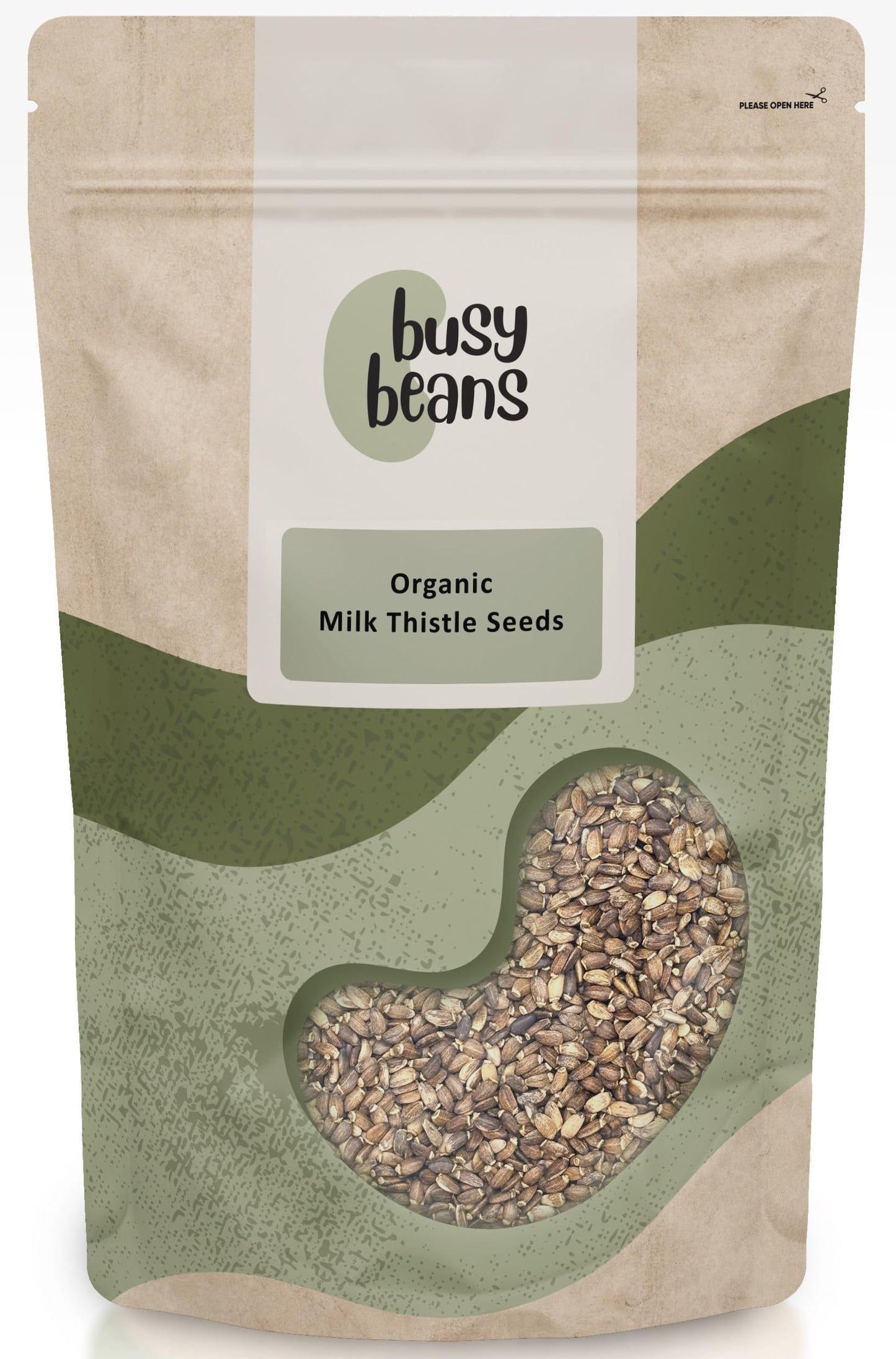 Organic Milk Thistle Seeds - Certified Organic - by Busy Beans Organic (1kg)