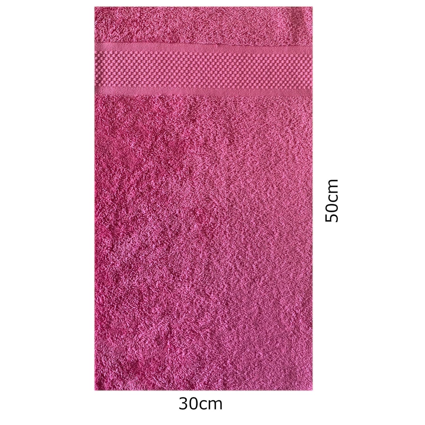 Sue Rossi Guest Towels 30 x 50cm Set Of 2, Organic Turkish Combed Cotton, 600gsm Thick, Soft & Absorbent Bathroom Or Kitchen Small Hand Towel