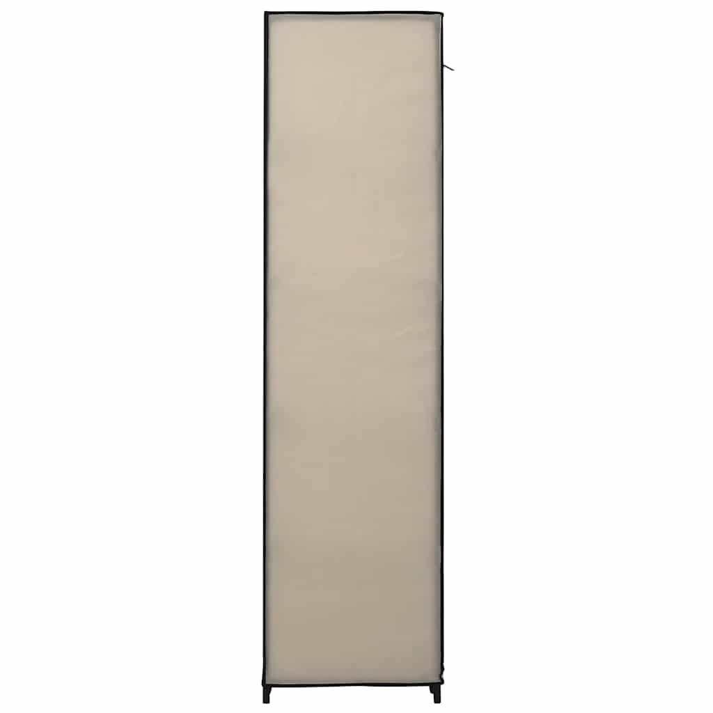 vidaXL Folding Wardrobe Cream 110x45x175 cm Fabric