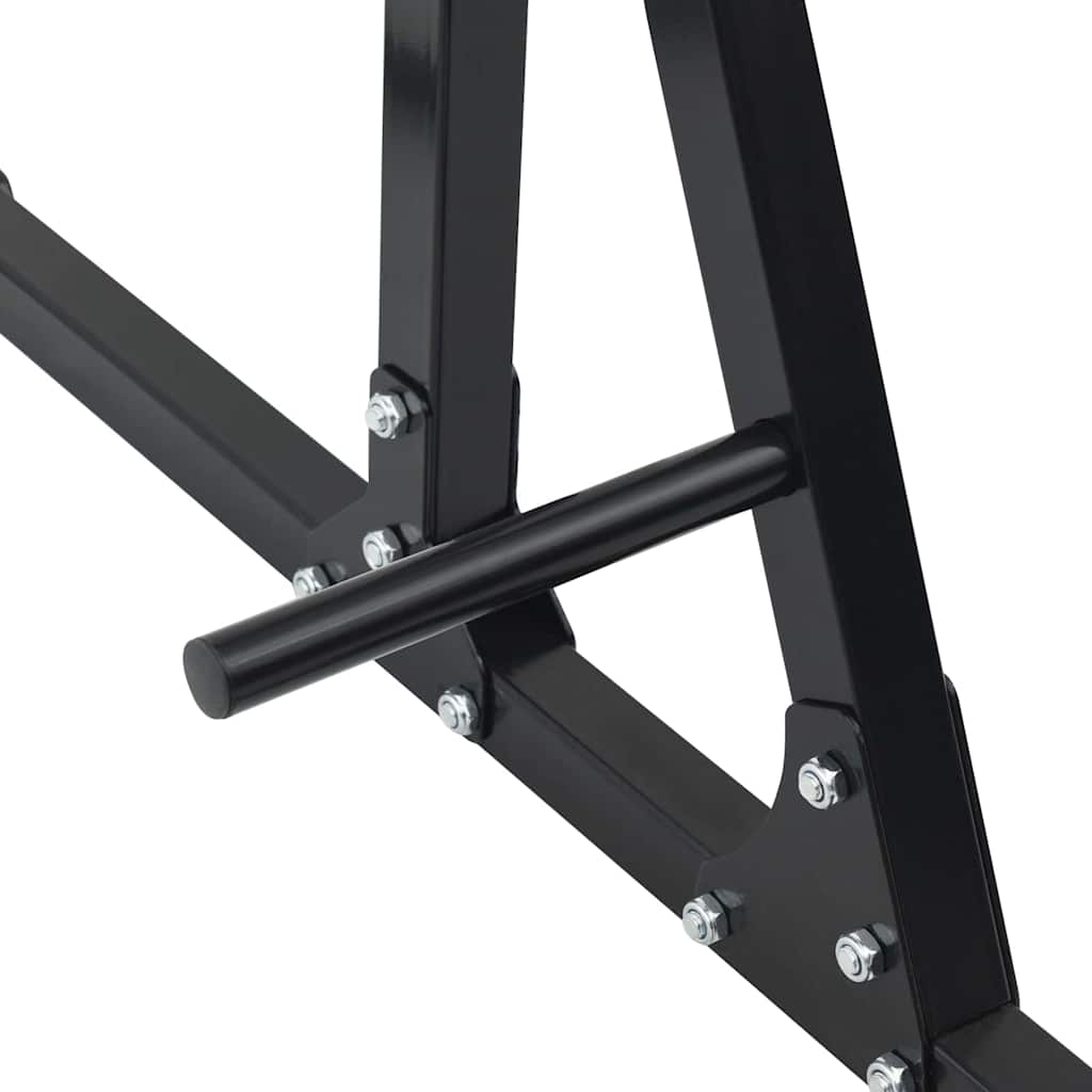 vidaXL Pull-Up Bar Station Manual Black 100.5 x 102 x 234.5 cm
