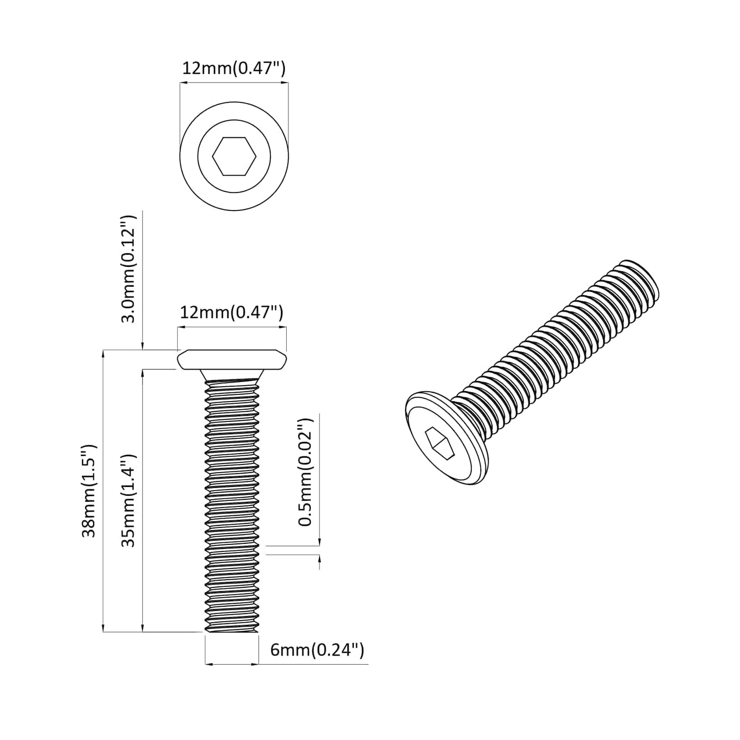 vidaXL Lock Screw Plain 2514 pcs Silver Steel