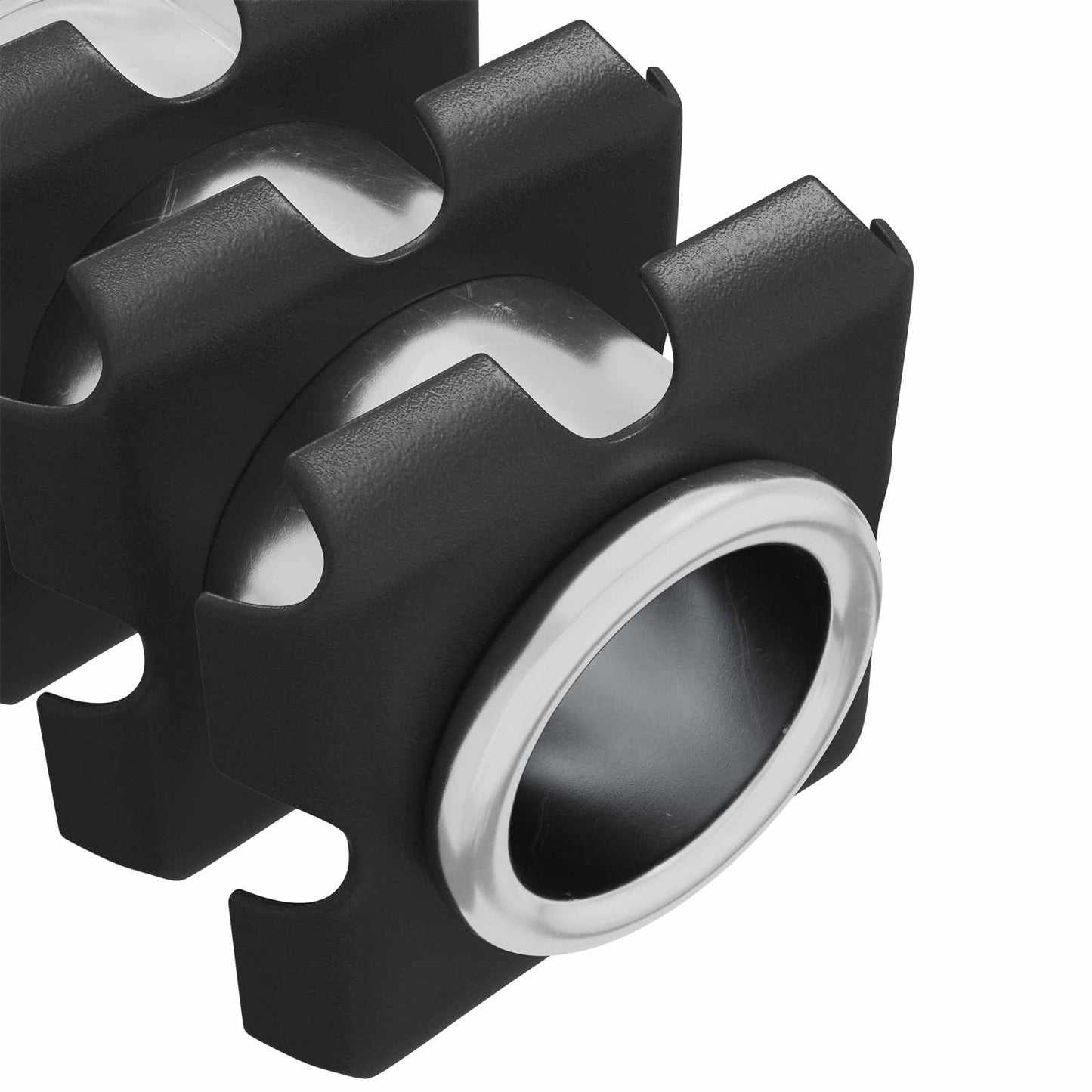 vidaXL Threaded Tube Insert 2 pcs Black and Silver Galvanised Steel