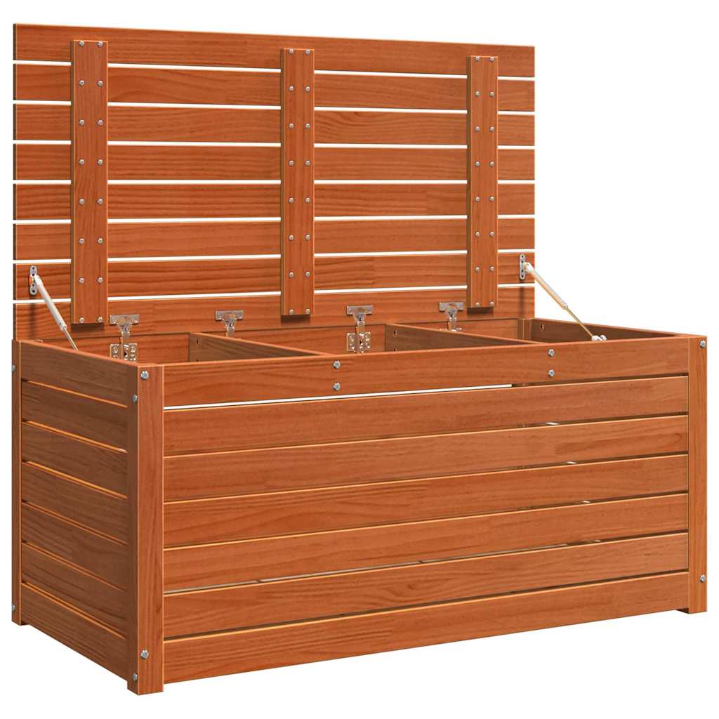 vidaXL Storage Box Wax Brown 101 x 50.5 x 46.5 cm Engineered wood