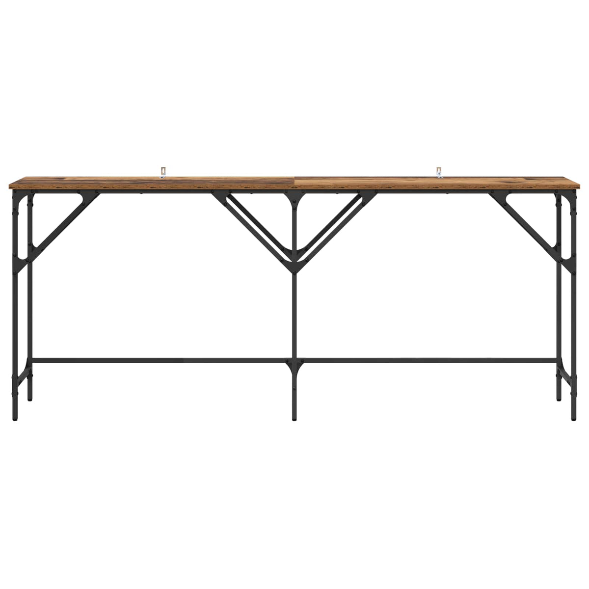 vidaXL Console Table Old Wood 180 x 30 x 75 cm Engineered Wood