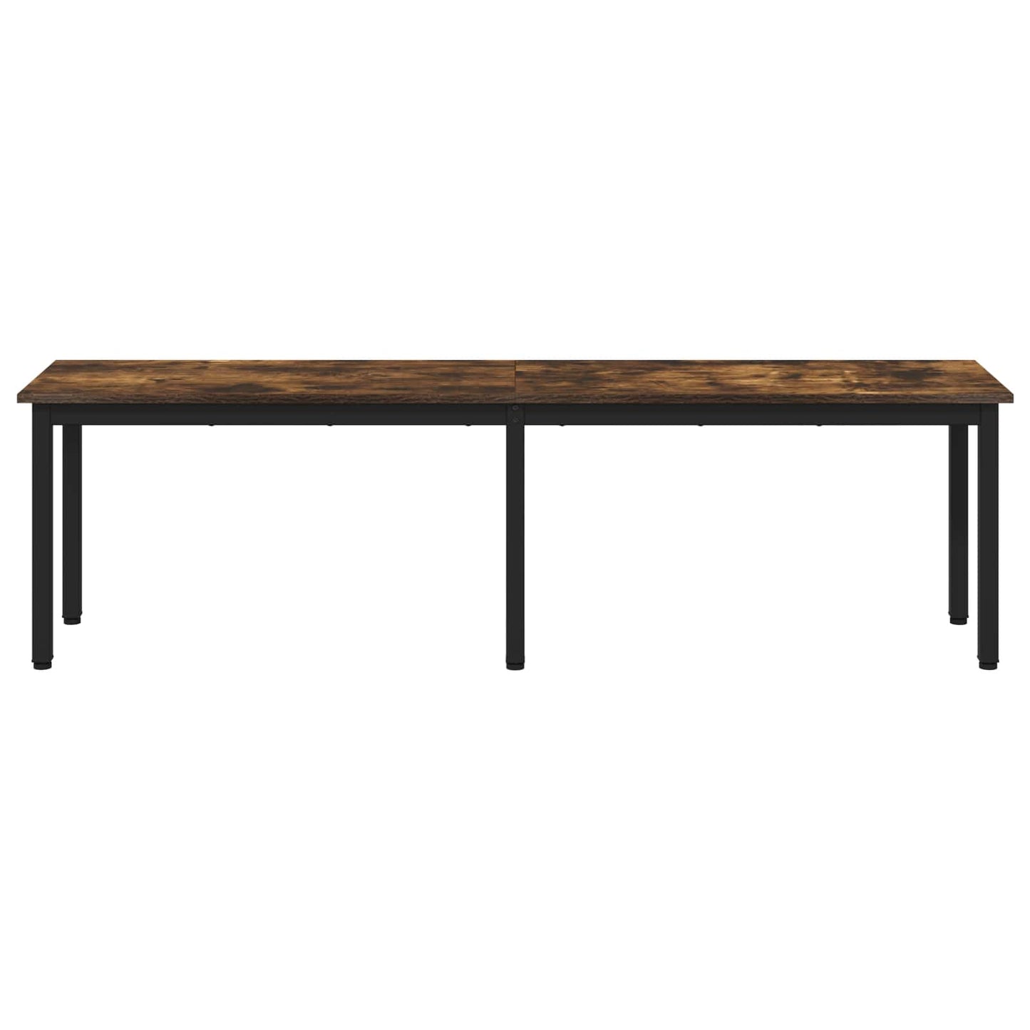 vidaXL Bench Smoke Oak 160 x 35 x 45 cm Engineered Wood