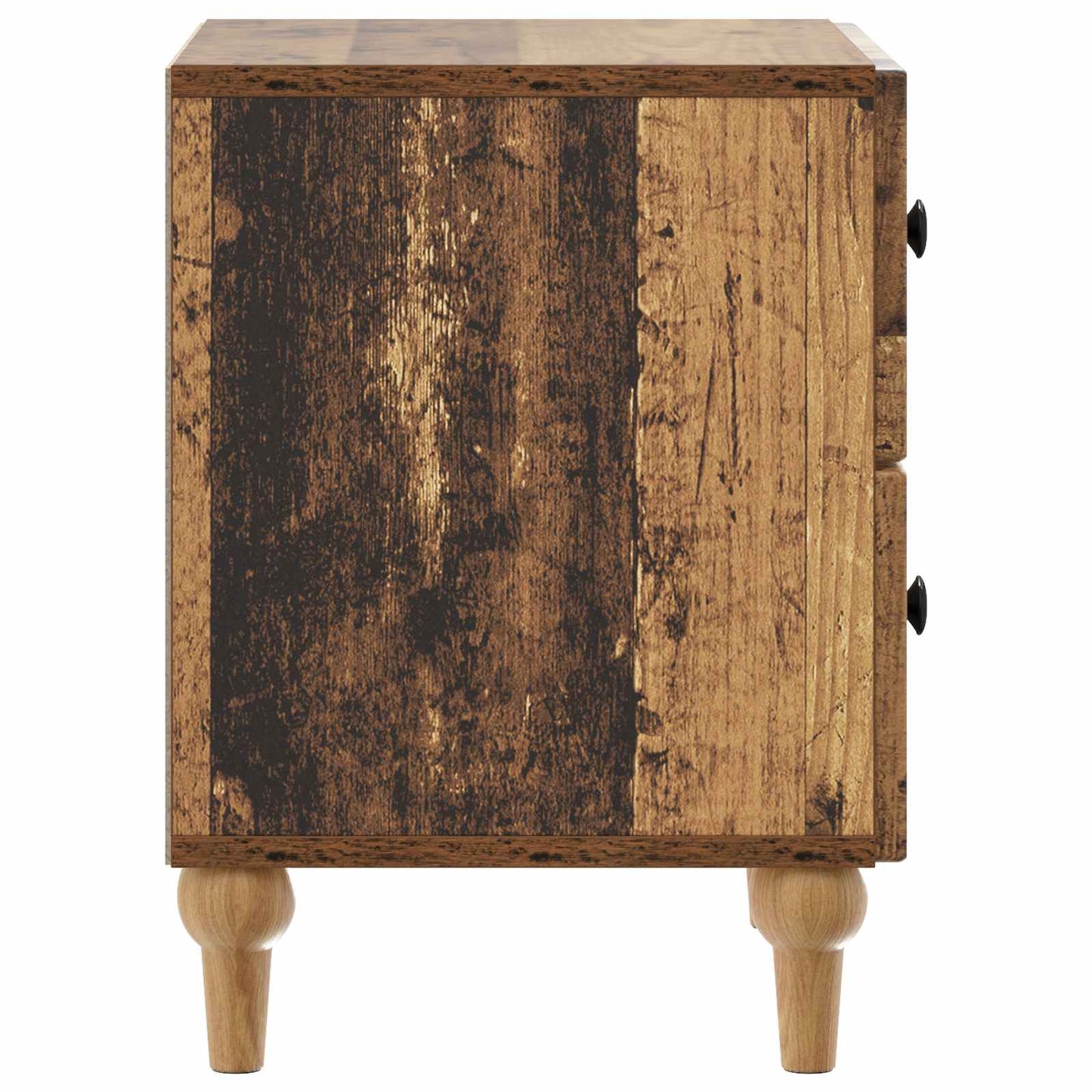 vidaXL Bedside Cabinet Old Wood 43 x 34.5 x 48 cm Engineered Wood
