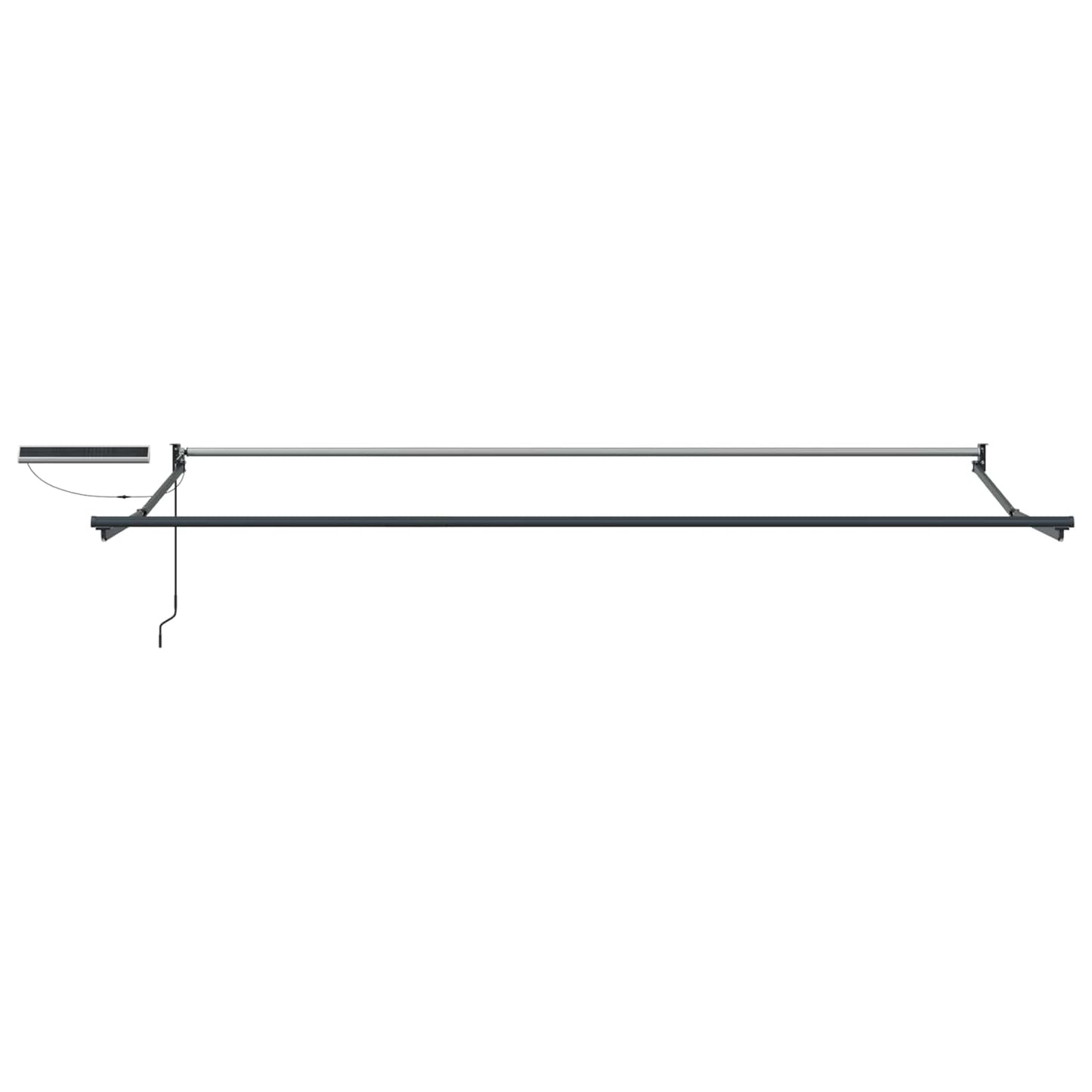 vidaXL Electric Retractable Awning Yellow, Grey and Anthracite 5 x 3 m