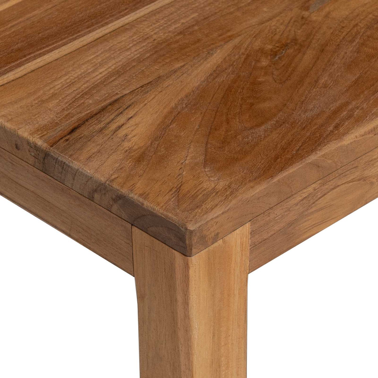 vidaXL Console Table Natural 110 x 35 x 75 cm Solid Teak Wood