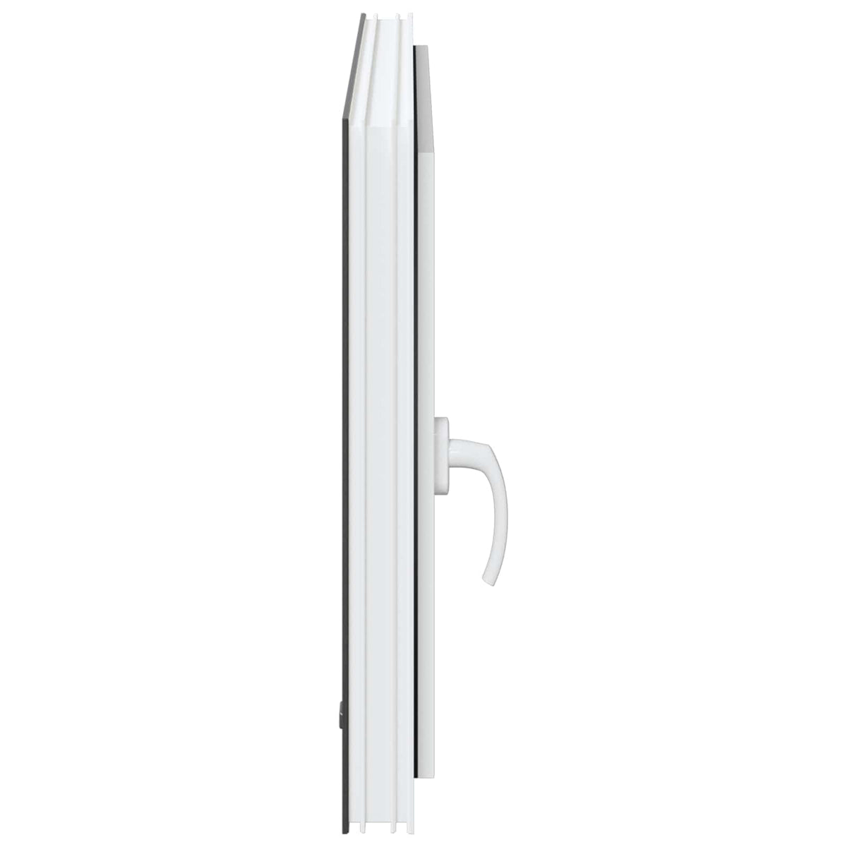vidaXL Basement Window RISOR 80 x 70 cm PVC and Glass Anthracite