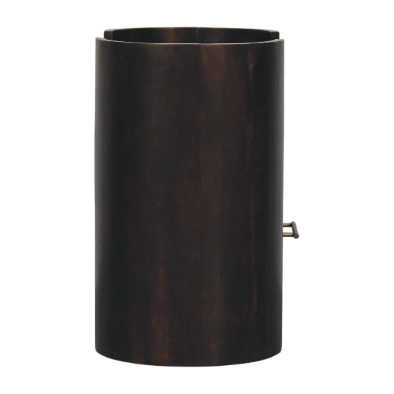 Artisan Furniture Solid Wood Valencia Bedside Table, 1 Drawer & 1 Shelf, Dark Brown
