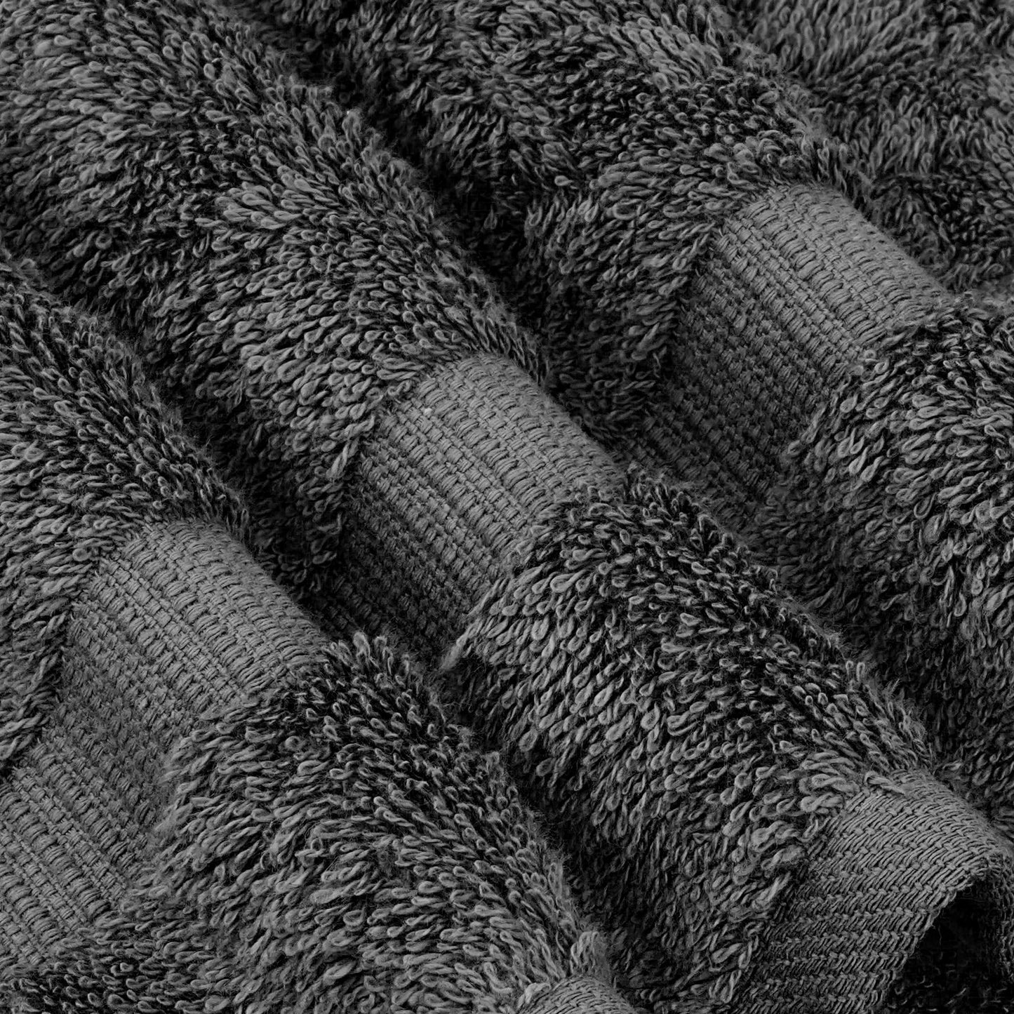 Chakir Turkish Linens Premium Turkish Towels Hotel & Spa Quality 100% Cotton Soft and Absorbent 4 Piece Bath Towel Dark Grey