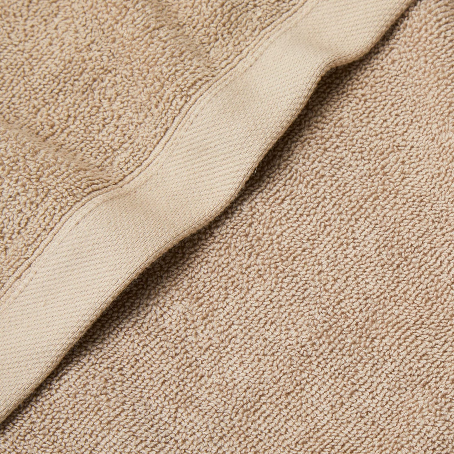 Drift Home - Natural Hand Towel (50 x 90cm) - Soft & Absorbent 600GSM Premium - Sustainable Cotton (BCI) - Recycled Bottles - Ideal for Bathroom, Gym