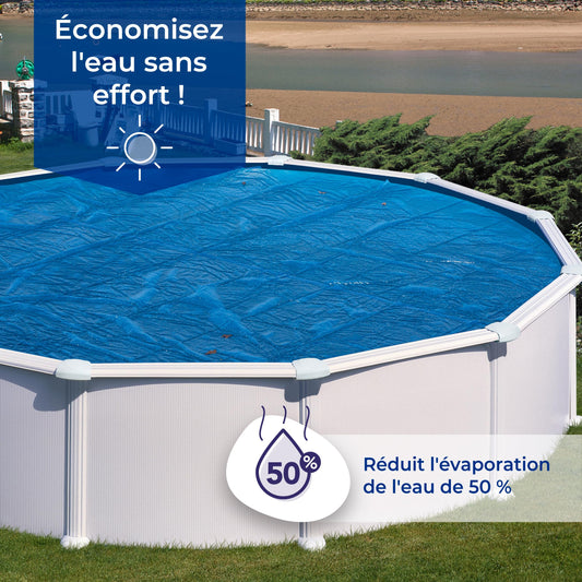 Gre CPROV Insulated Cover for Swimming Pools, Oval 500 x 300 cm blue