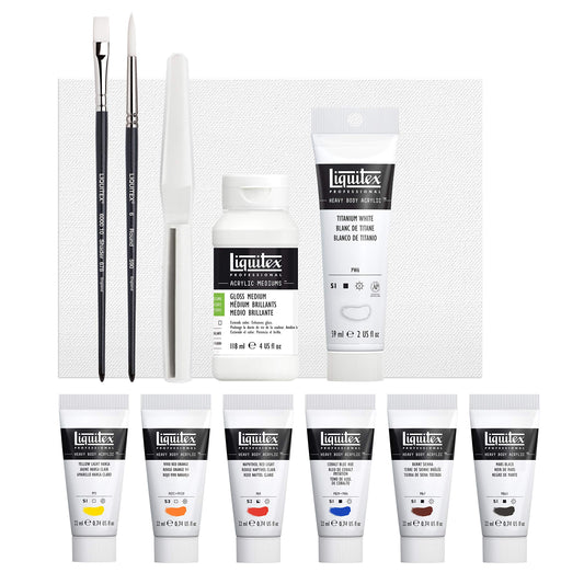 Liquitex Professional Acrylic Heavy Body Starter Set of 12 Pieces
