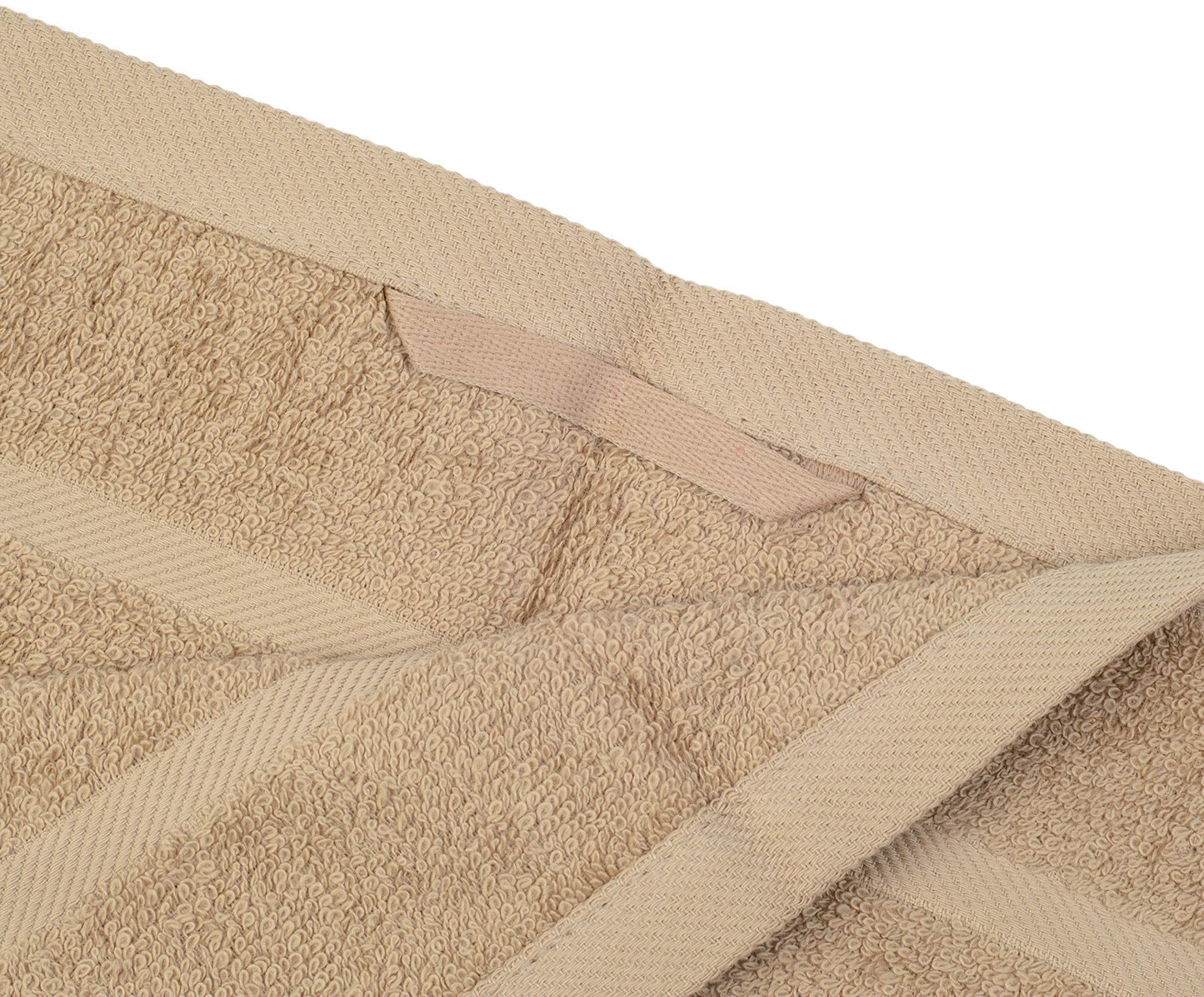 Gözze - Set of 4 Faceloths, Soft and Absorbent, 100% Cotton, 30 x 30 cm - Cappuccino