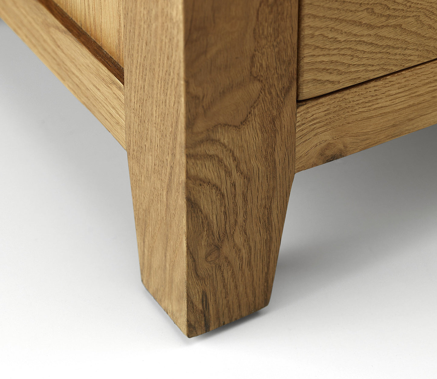 Julian Bowen Marlborough Dressing Stool, Oak/Dark Brown - H46 x W45 x D35cm