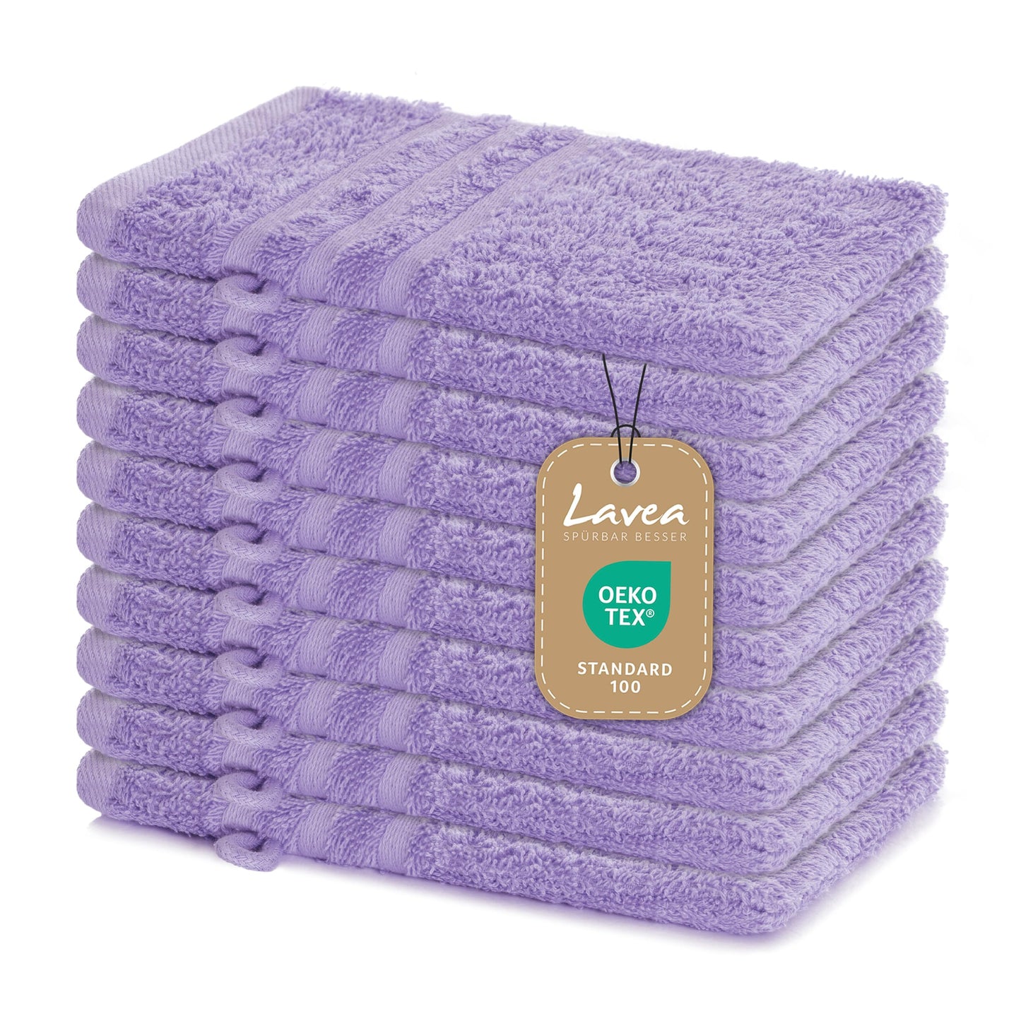 Elena Terry Towel Series 15 x 21 cm Lavender Set of 10