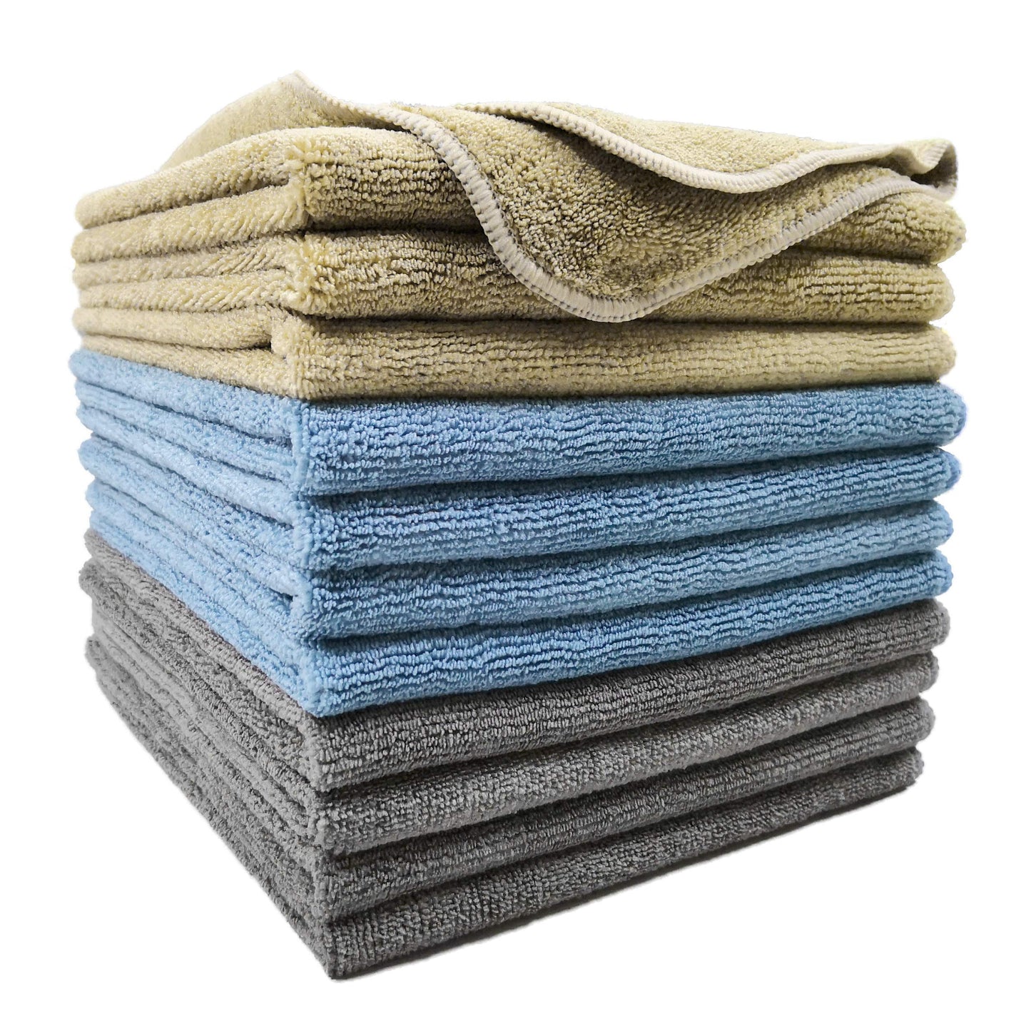 POLYTE Microfibre Cleaning Cloth (35x35 cm, 12 Pack, Professional)