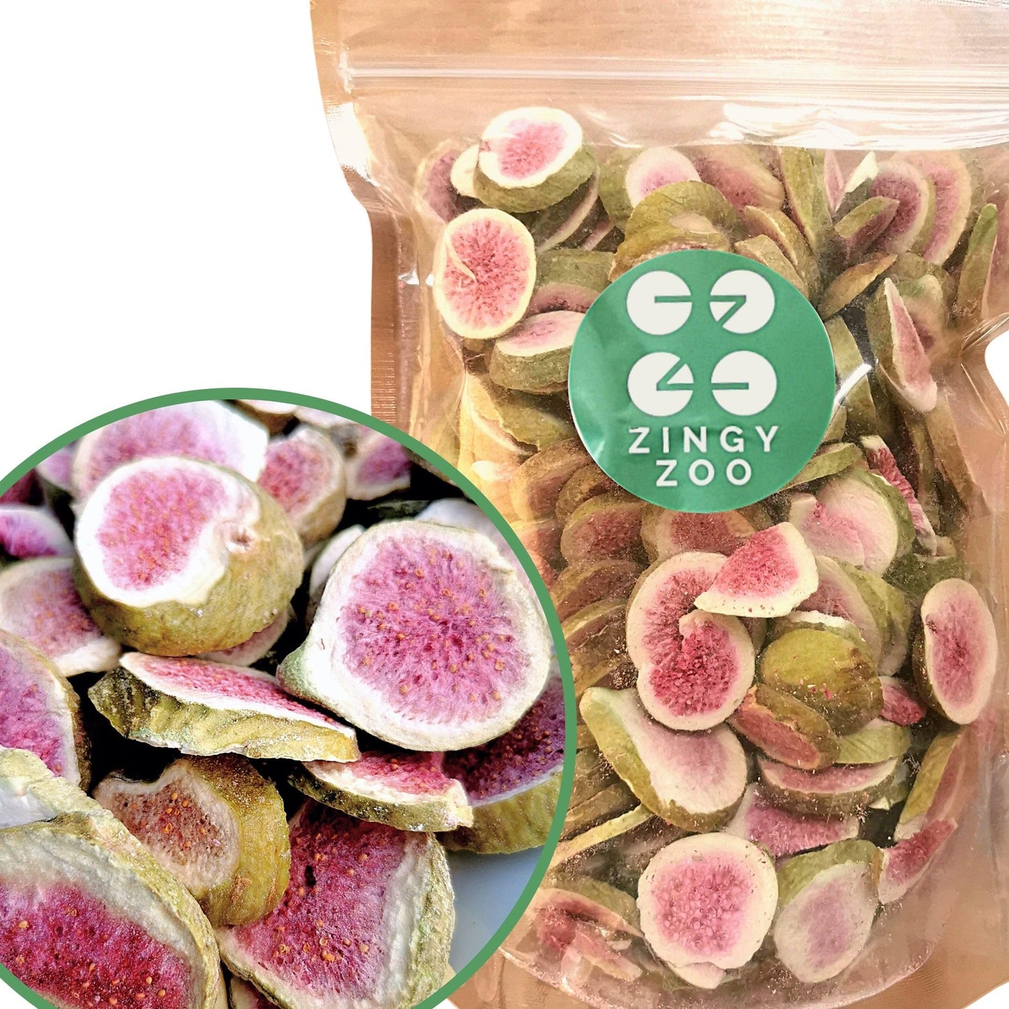 Freeze Dried Figs Slices | XXL 500g Natural | No Added Sugar | Gluten Free Healthy Snack, Cake Decoration, Smoothie | Dry Figs Raw Freeze Dried Snack
