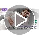 Nuliie Pregnancy Pillow for Sleeping, U Shaped Full Body Pillow Pregnancy Pillows, Maternity Pillow Support for Back, Hips, Legs for Pregnant Women, With Washable Velvet Cover (Blue)