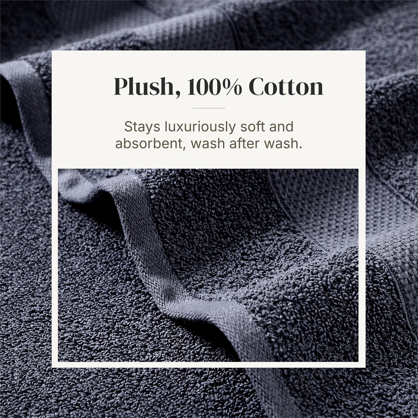 Modern Threads Pax 6-Piece Reversible Yarn Dyed Jacquard Towel Set - Bath Towels, Hand Towels, & Washcloths - Super Absorbent & Quick Dry