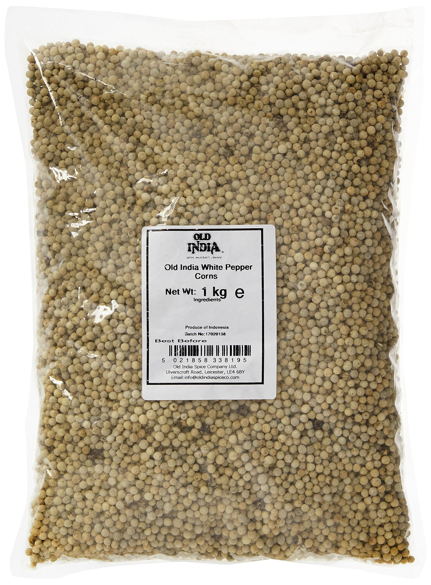 Old India White Pepper Corns 1 Kg