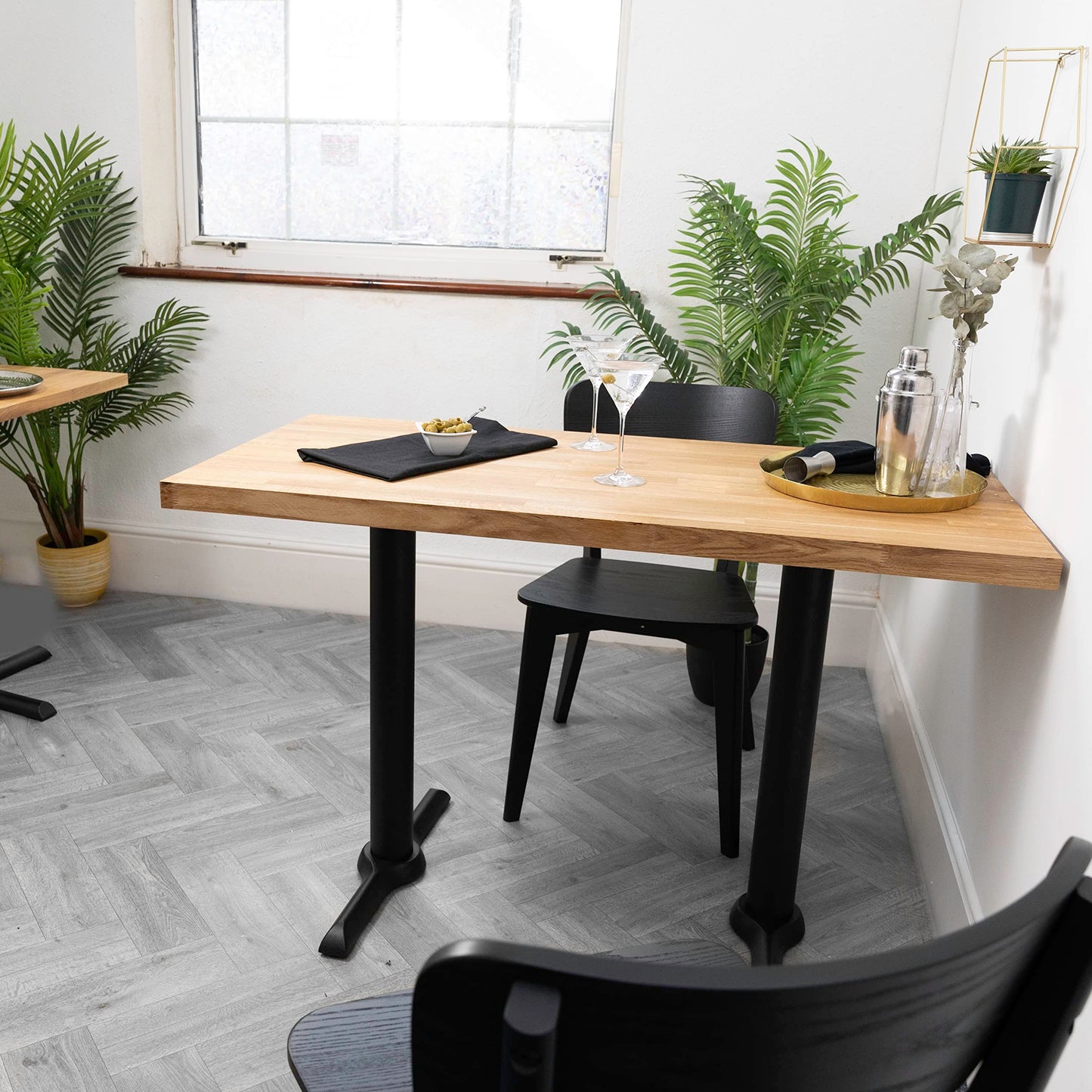 domli Solid Wood Premium Oak Table Top | 1200m x 600mm x 27mm | Top Grade European Wooden Large Square Kitchen Dining Tabletop Worktop Desktop