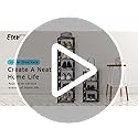 esonstyle 10 Tier Shoe Rack Metal Narrow Shoe Rack For 10 Pairs Tall Shoe Rack Space Saving Shoe Organizer for Living Room Entryway Hallway and Cloakroom