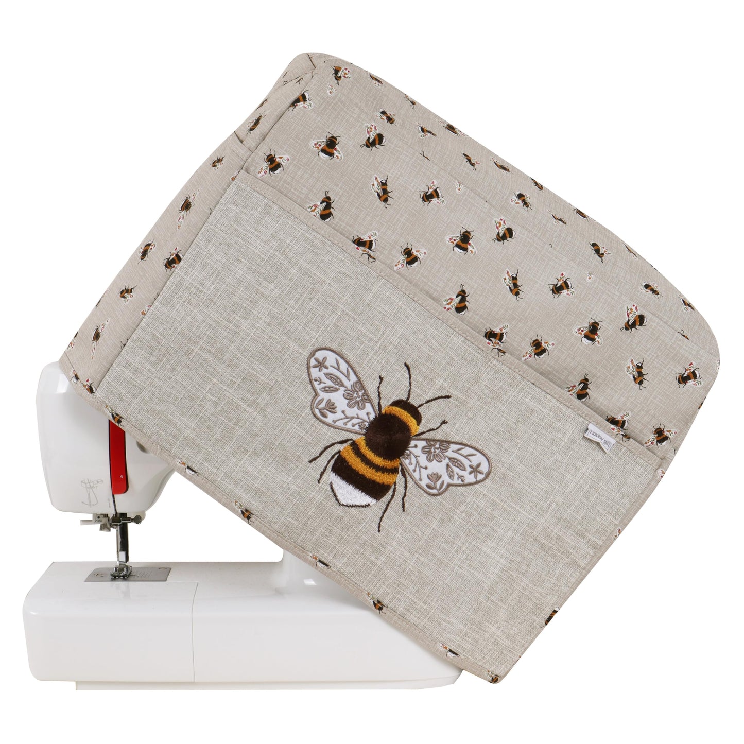 Hobby Gift Exclusive Sewing & Embroidery Machine Cover with Pockets, Dust, for Most Standard Machines Singer Brother, Bee