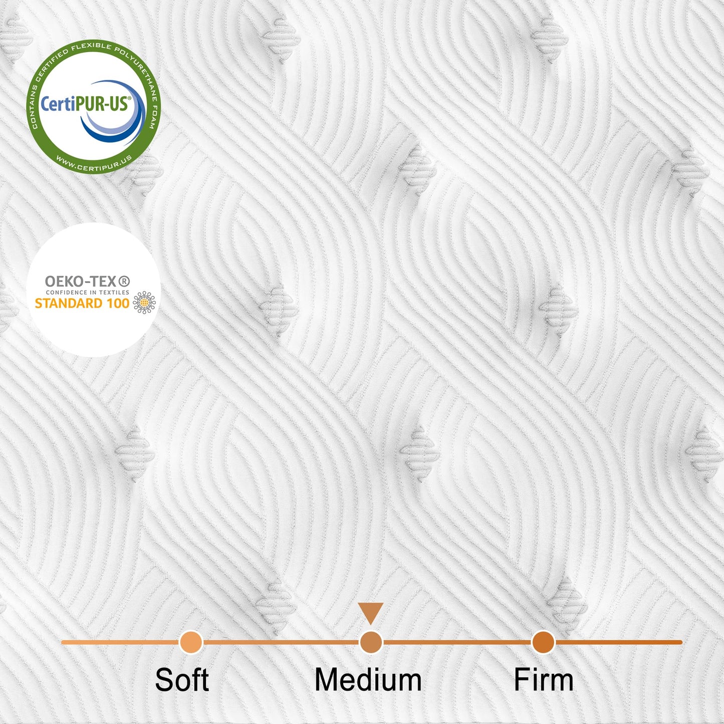 TeQsli 5ft King Mattress Memory Foam Pocket Spring Hybrid 150x190x27 cm