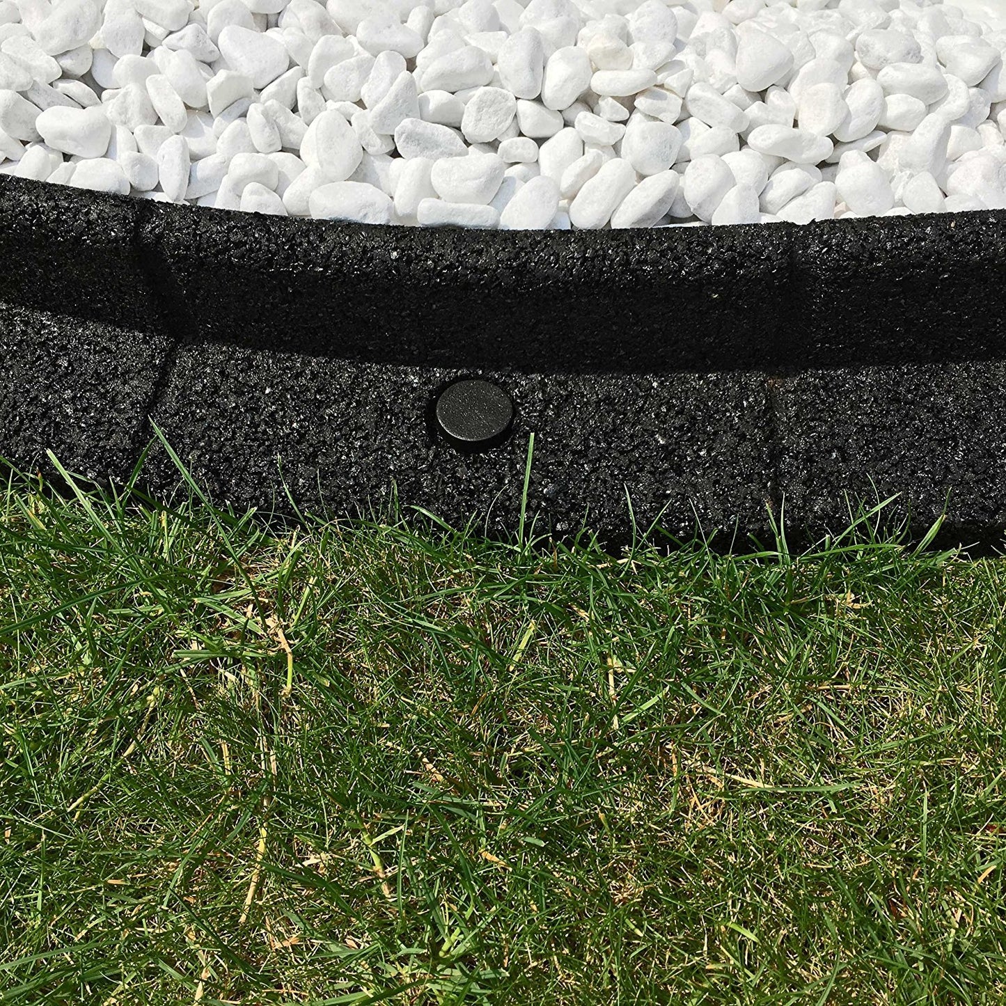 FlexiBorder - Lawn Edging - Flexible Garden Edging Border for Grass Lawns - Pathways - Raised Borders - Artificial Grass - Brown - 2 x 1m Lengths