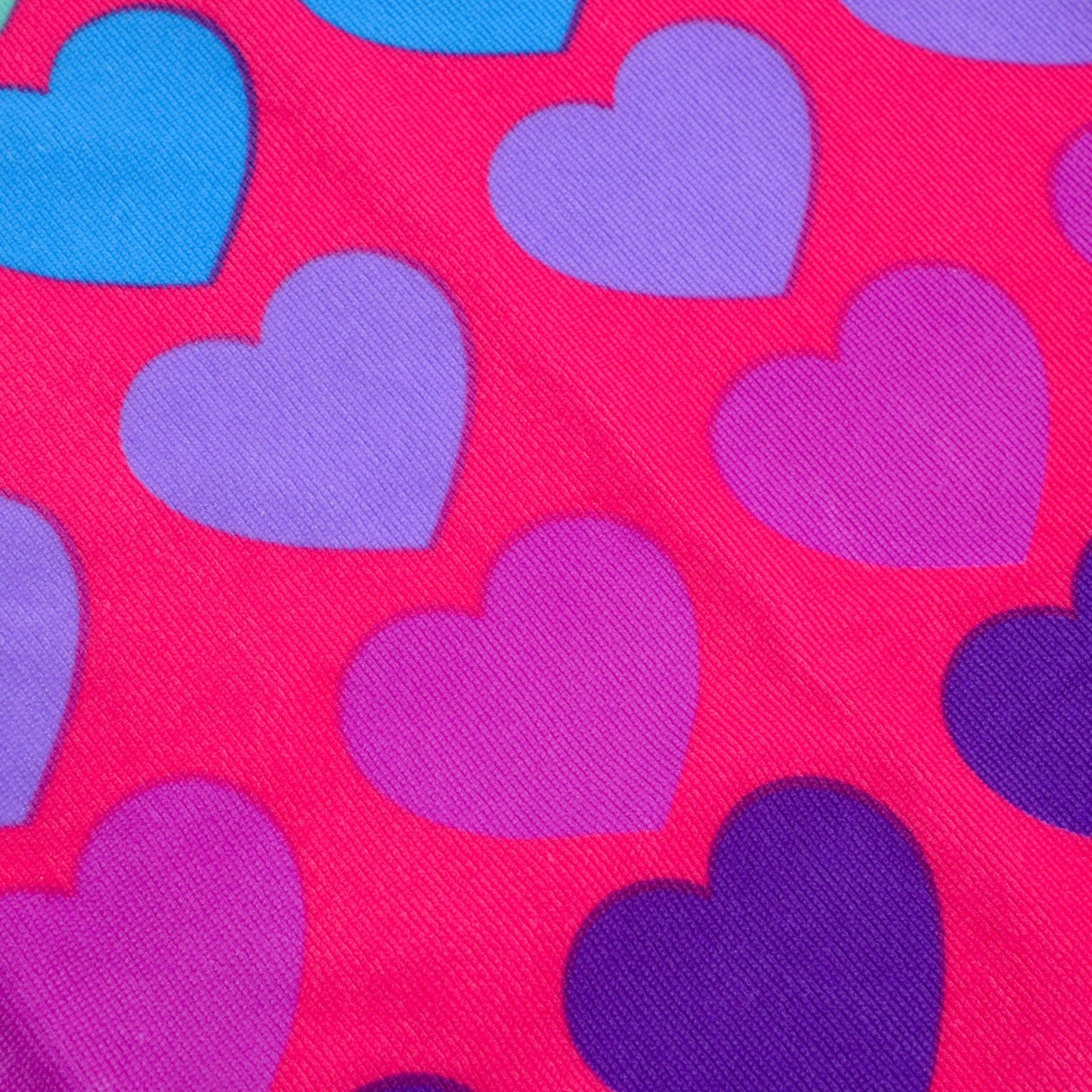 Yello Lightweight Heart Beach Towel for Kids and Adults