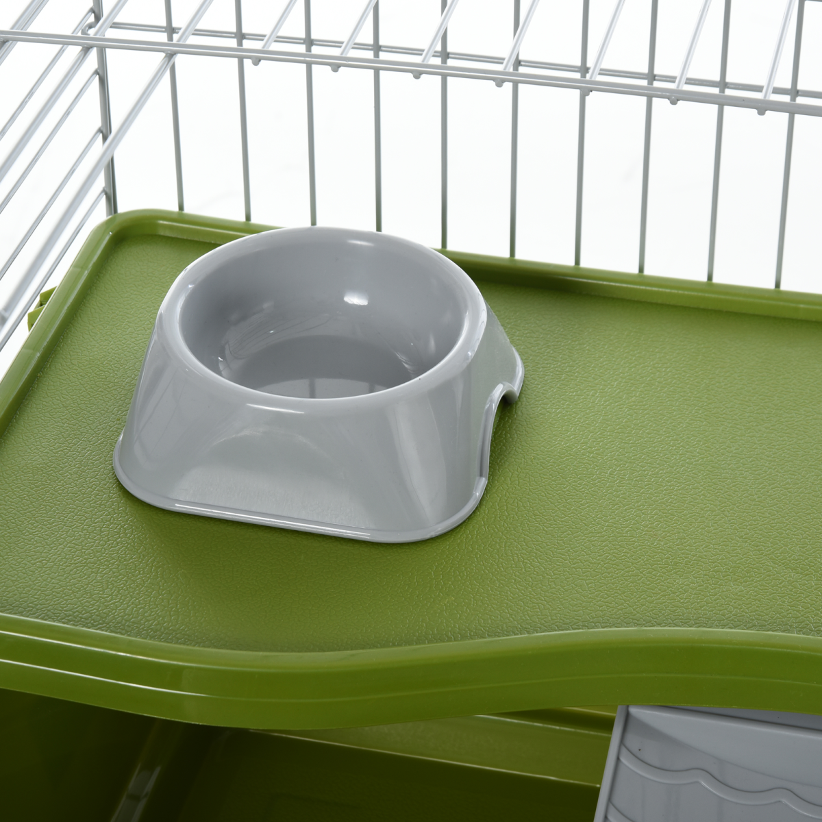 89cm Small Animal Home Cage for Rabbit Ferret Chinchilla w/ Wheels Green