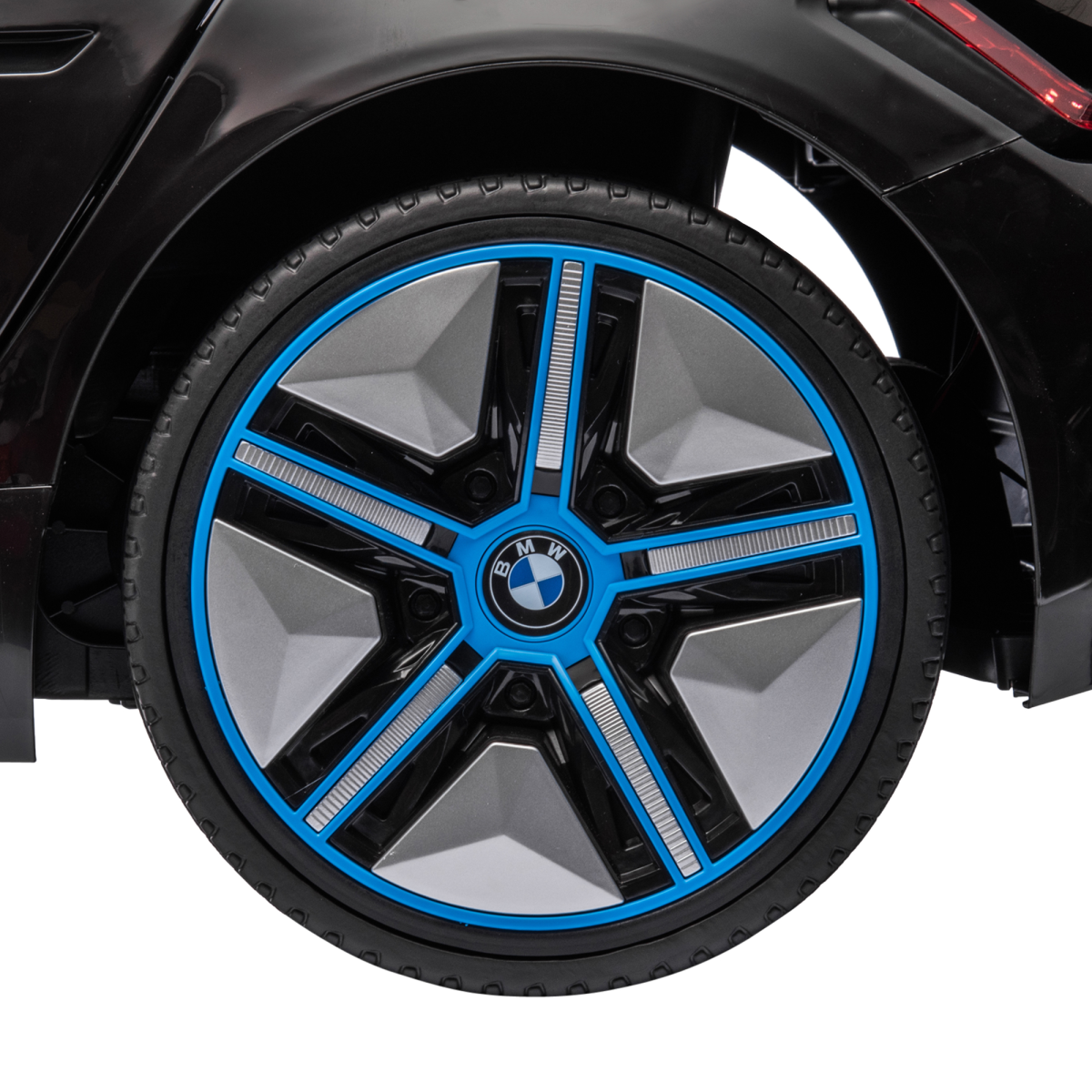 BMW i4 Licensed 12V Kids Electric Ride-On w/ Portable Battery - Black